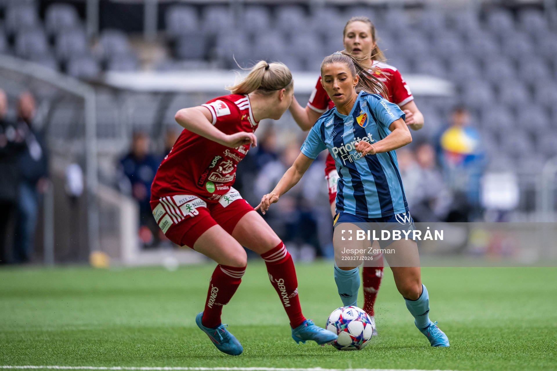 Piteås Ellen Löfqvist och Djurgårdens Tilde Lindwall
