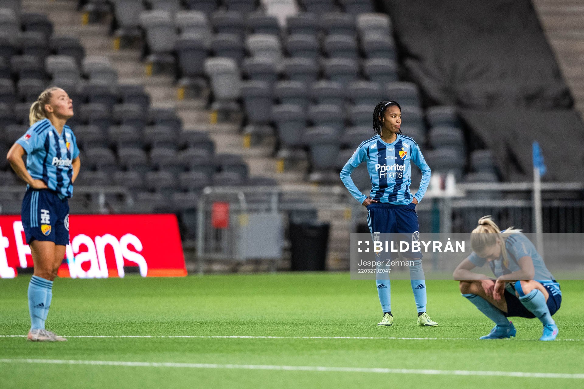 Djurgårdens Linda Maserame Motlhalo deppar