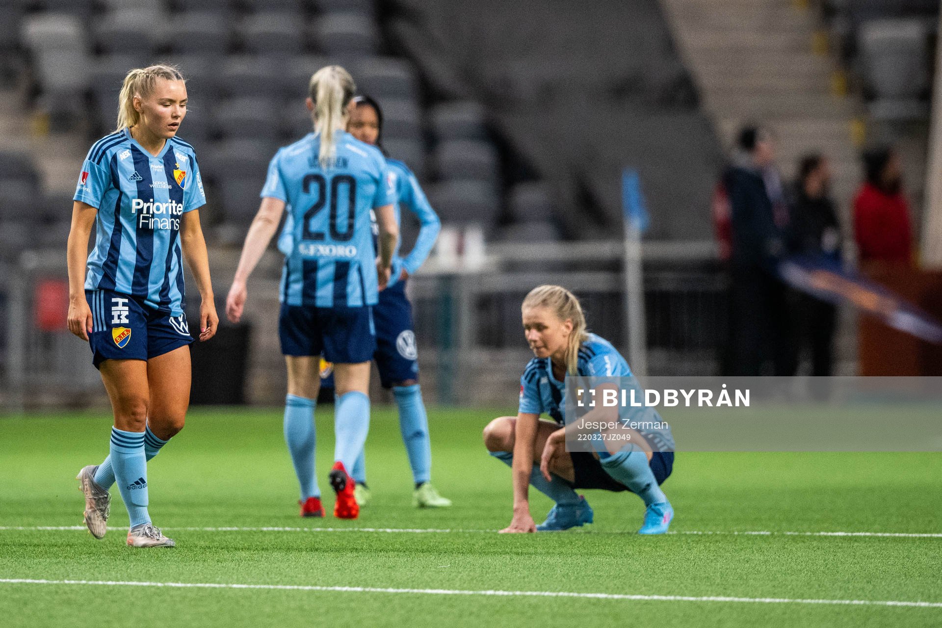 Djurgårdens Louise Hvarfner deppar