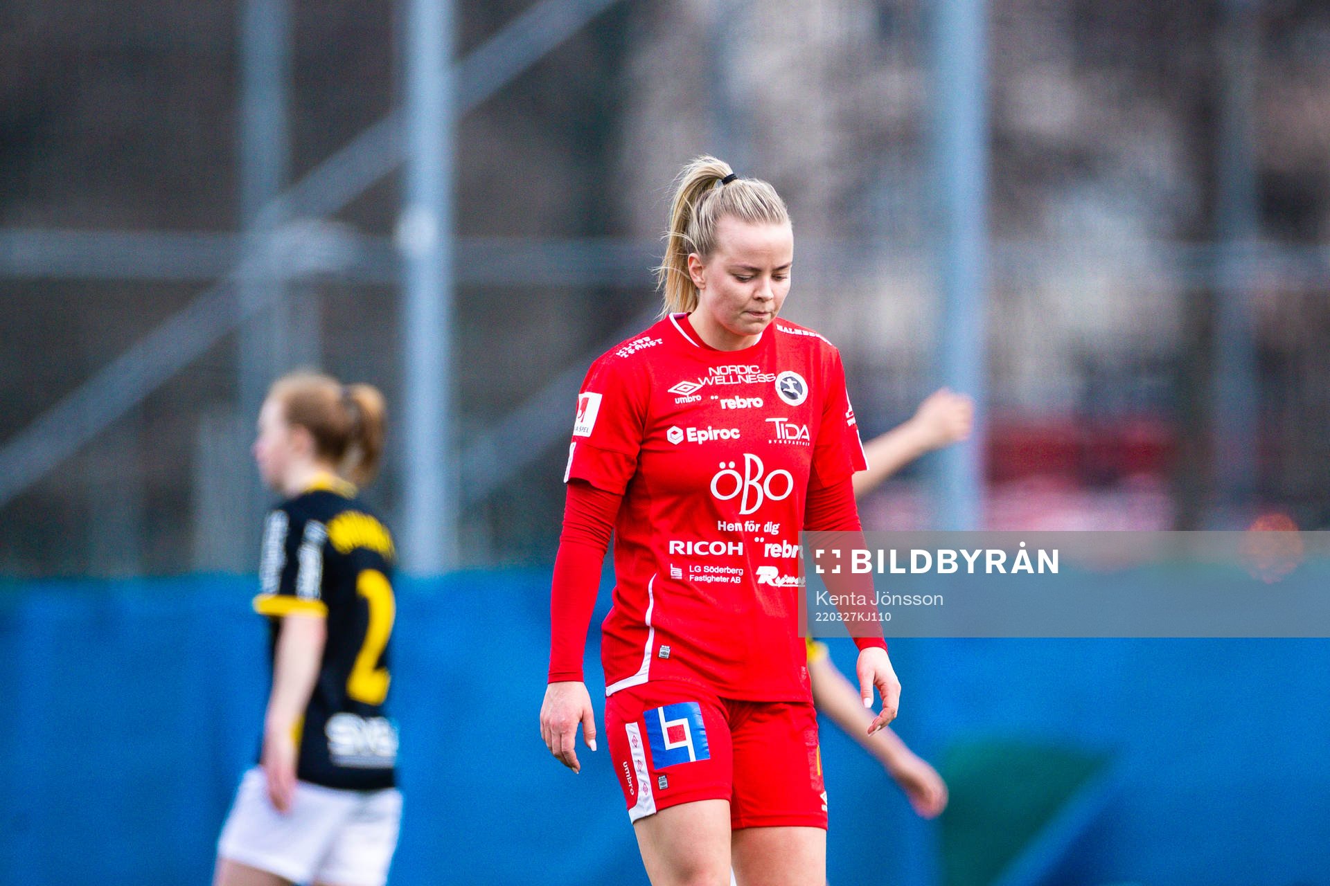 Örebros Berglind Ros Augustdottir deppar