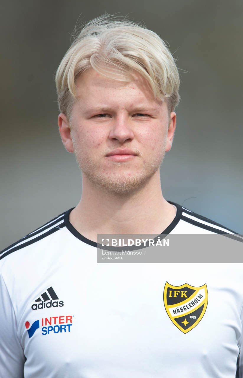 7 IFK Hässleholms Jacob Holmberg i A-truppen, lagbild och