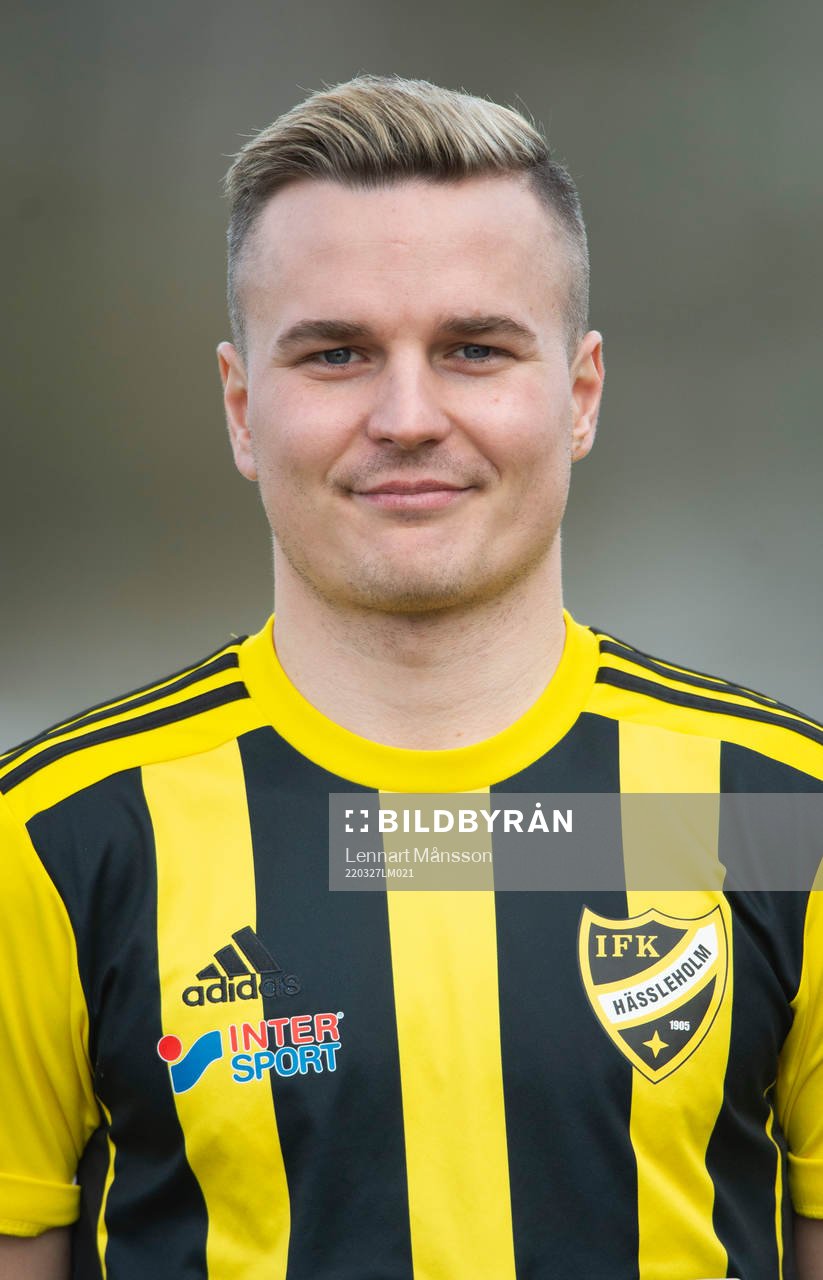 IFK Hässleholms Danny Gunnarsson i A-truppen, lagbild och