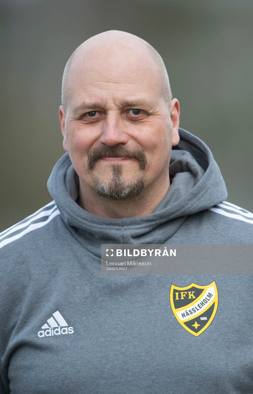 IFK Hässleholms tränare Anders Swahn i A-truppen, lagbild