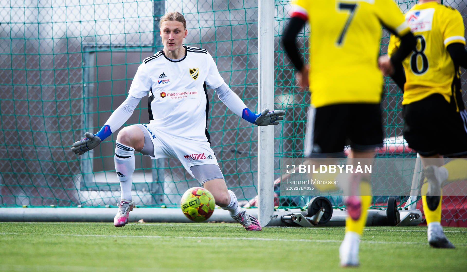 IFK Hässleholms Carl Lundahl Persson i träningsmatchen
