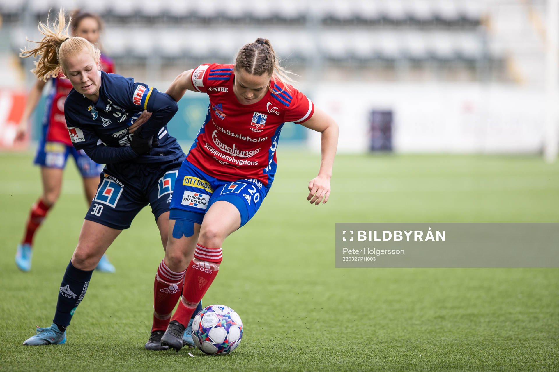 Linköpings Sofie Bredgaard och Vittsjös Hanna Ekengren
