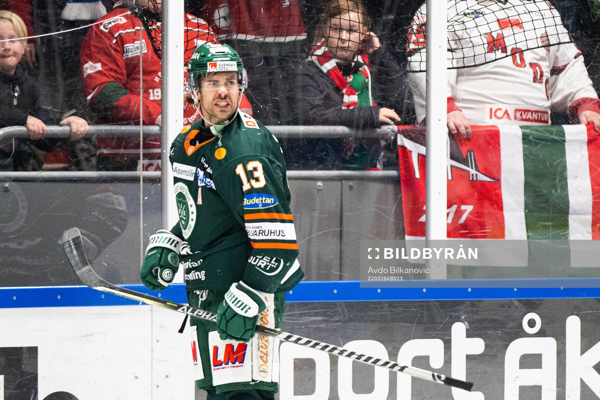 Kristianstads Trevor Cheek jublar