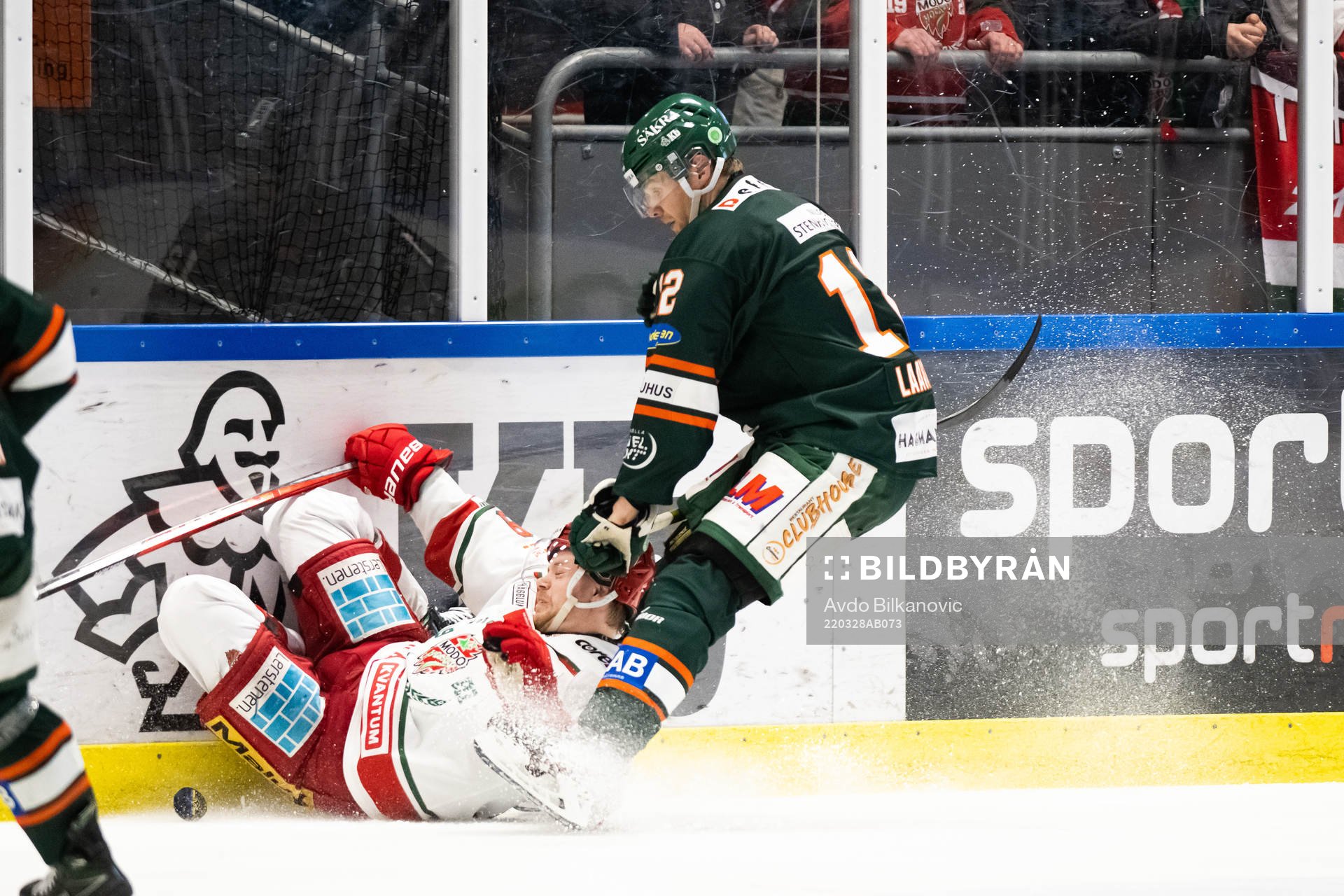 Kristianstads Roope Laavainen och Modos Mikkel Aagaard