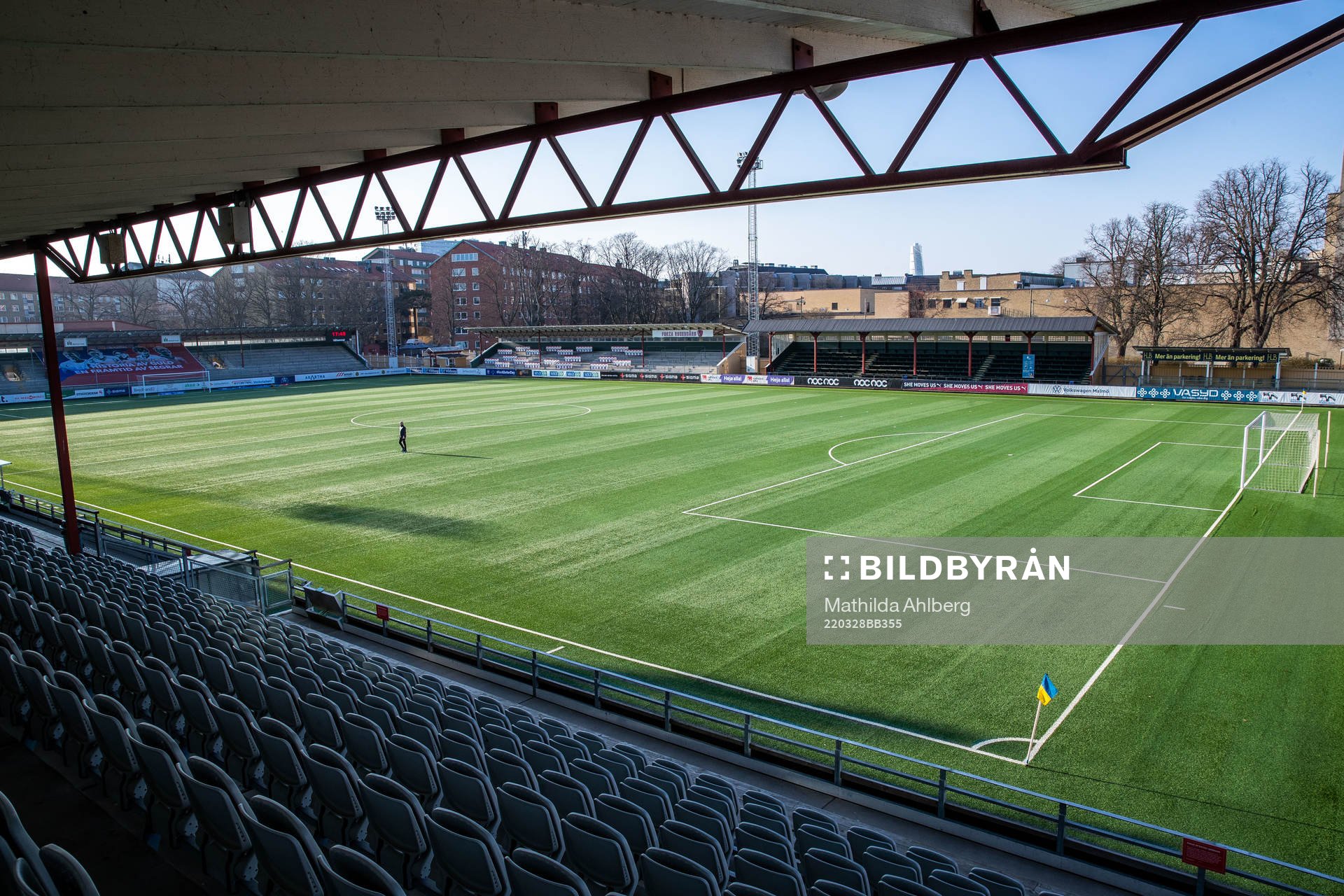 Interör av Malmö idrottsplats