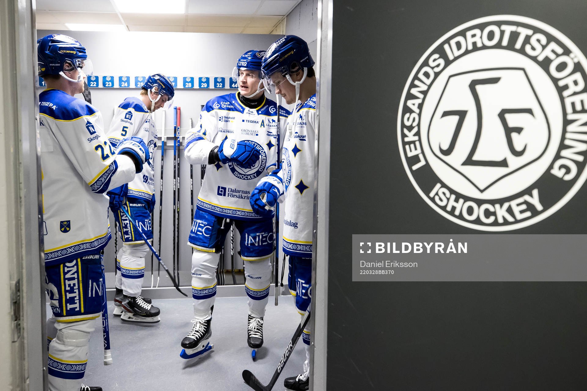 Leksands Tobias Ekberg och Linus Andersson och Martin