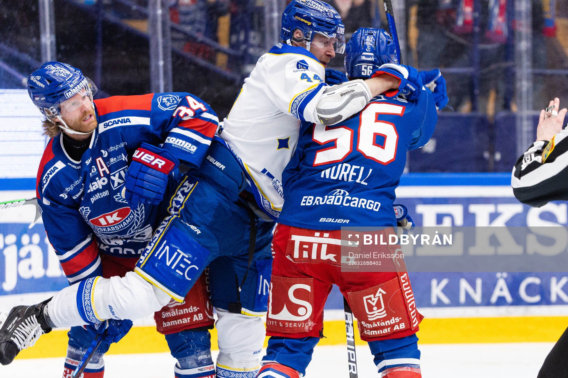 Leksands Carter Ashton i en kamp mot Oskarshamns Philip