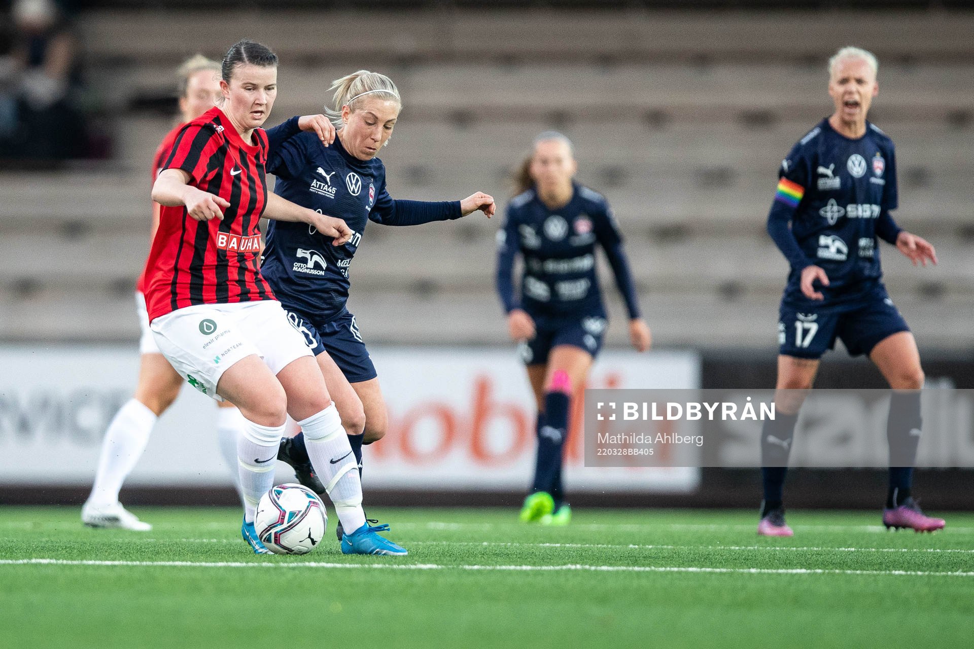 Brommapojkarnas Frida Boriero och Rosengårds Mia Persson
