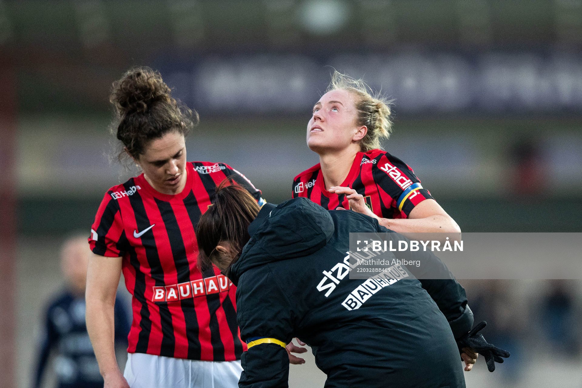 Brommapojkarnas Alice Ahlberg har ont