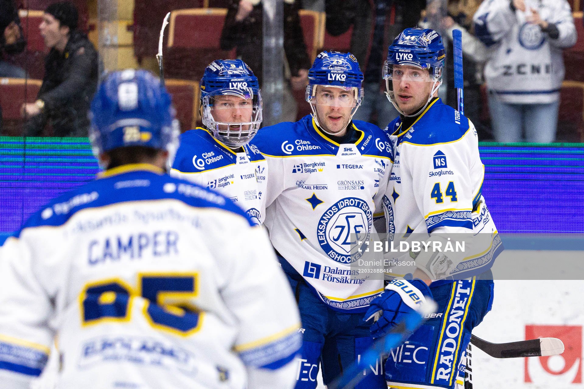 Leksands Patrik Zackrisson, Mikael Ruohomaa och Carter