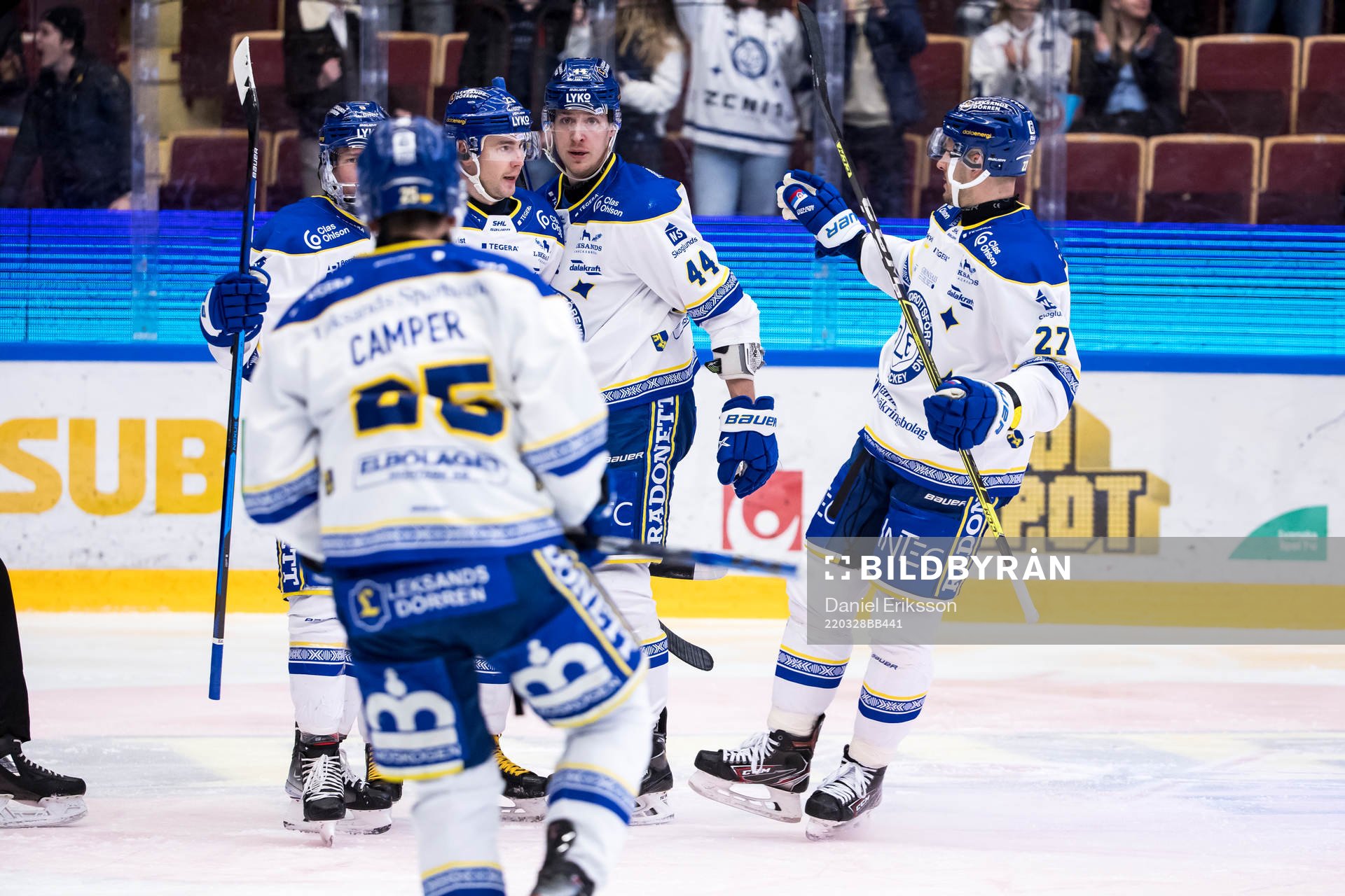 Leksands Mikael Ruohomaa jubel