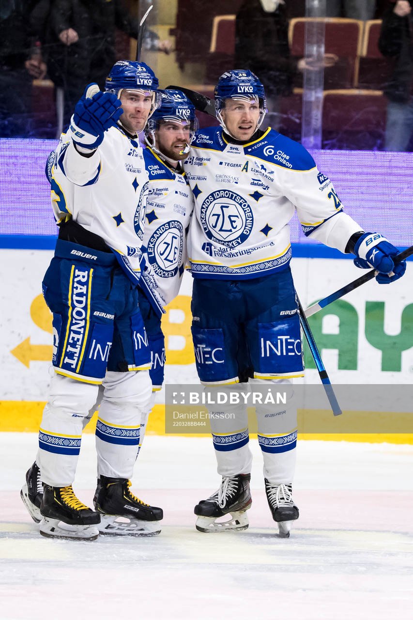 Leksands Oskar Lang jublar