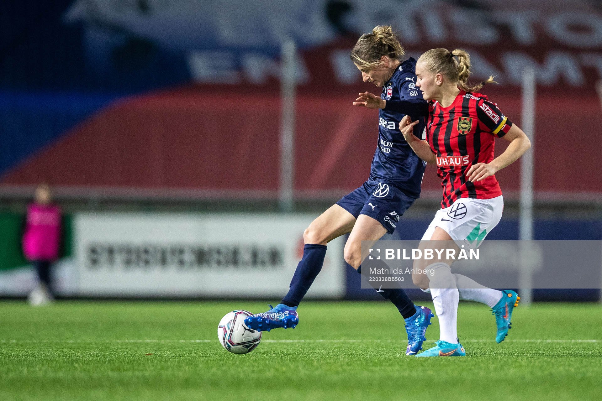 Rosengårds Bianca Schmidt och Brommapojkarnas Klara Andrup
