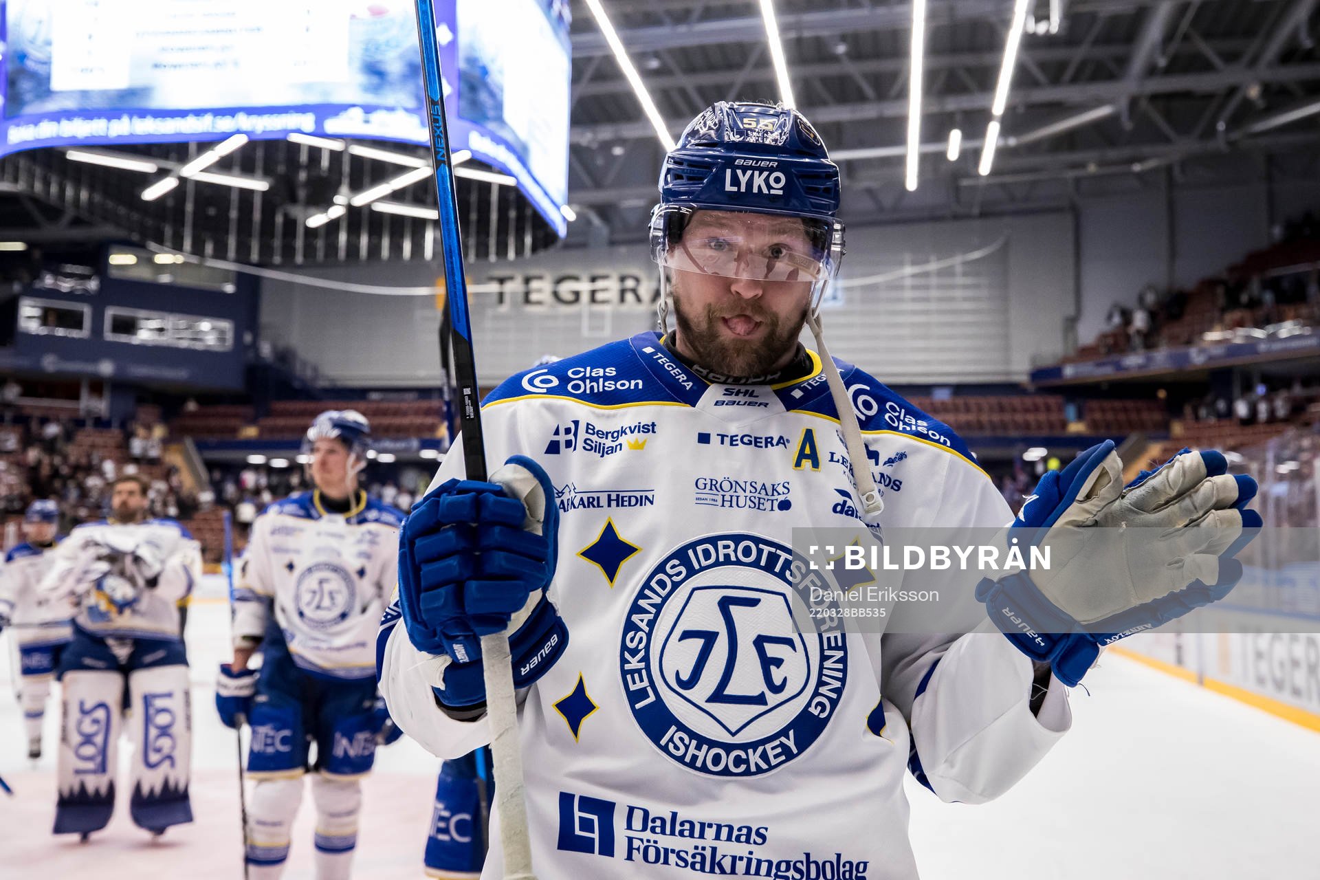 Leksands Jonas Ahnelöv  jubel
