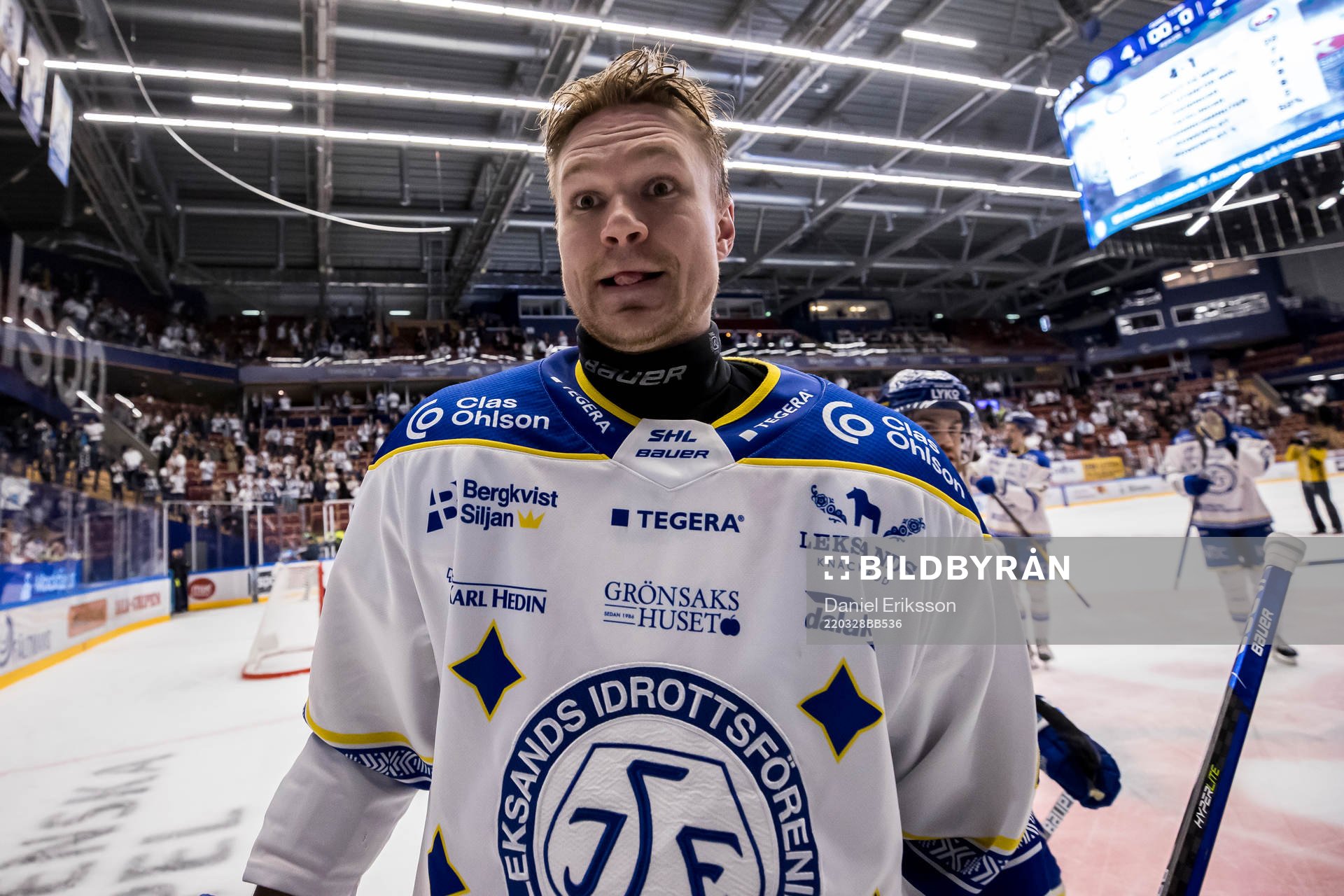Leksands Tobias Ekberg  jubel