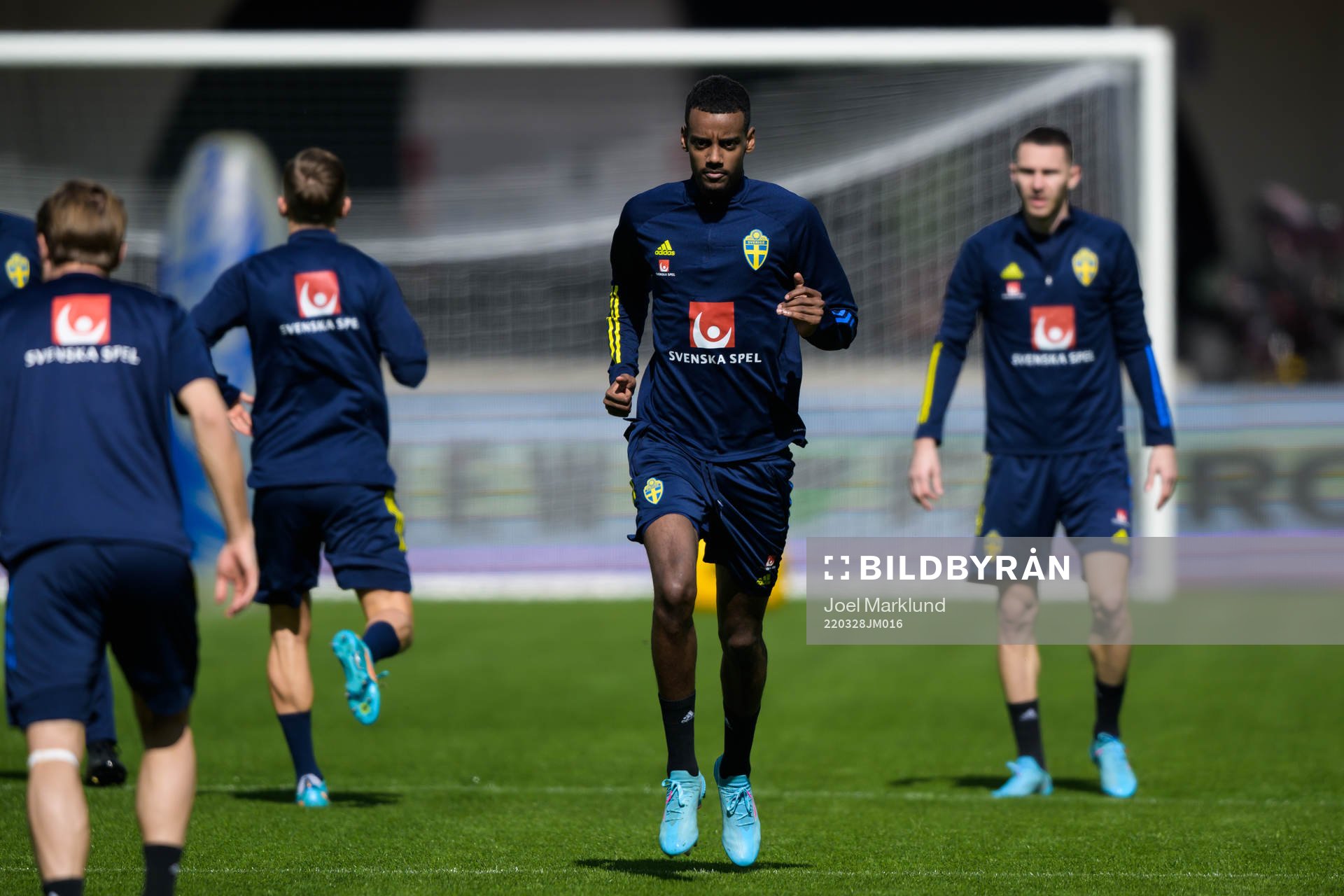 Alexander Isak of the Swedish national football team