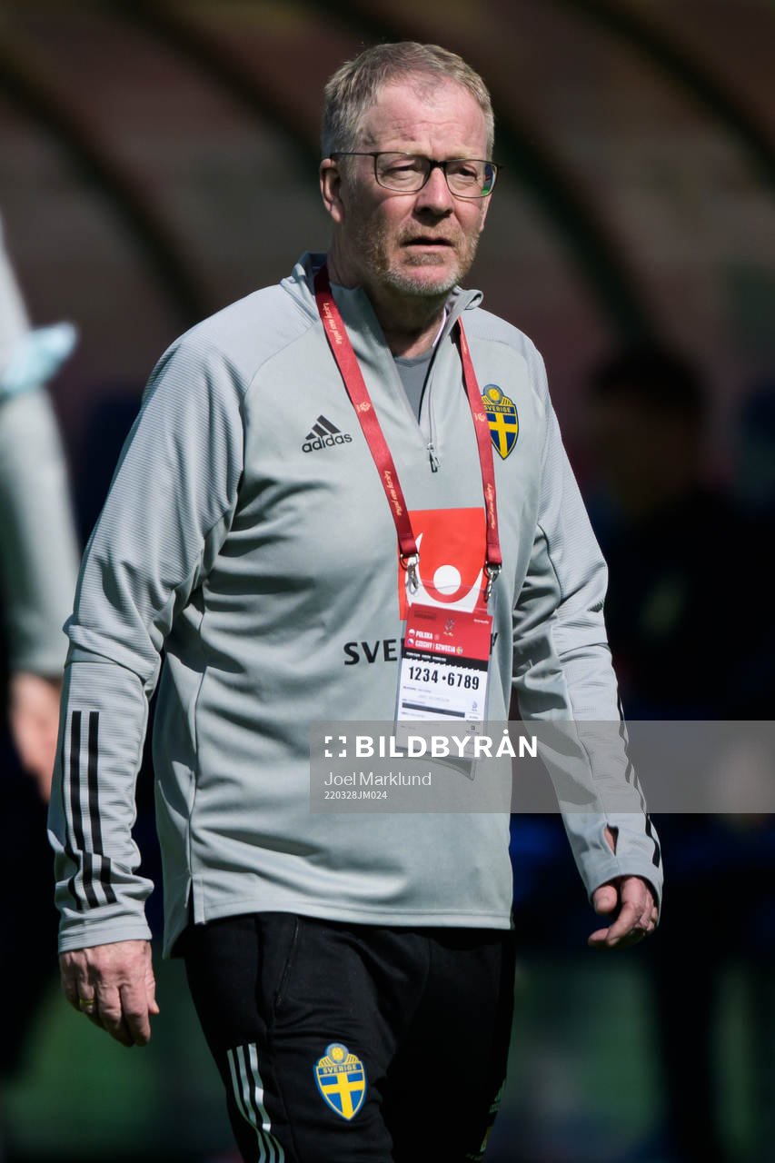Scout Lasse Jacobsson of the Swedish national football team