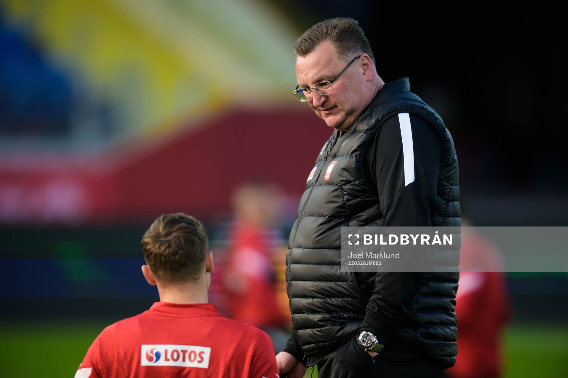 Head coach Czeslaw Michniewicz of the Polish national