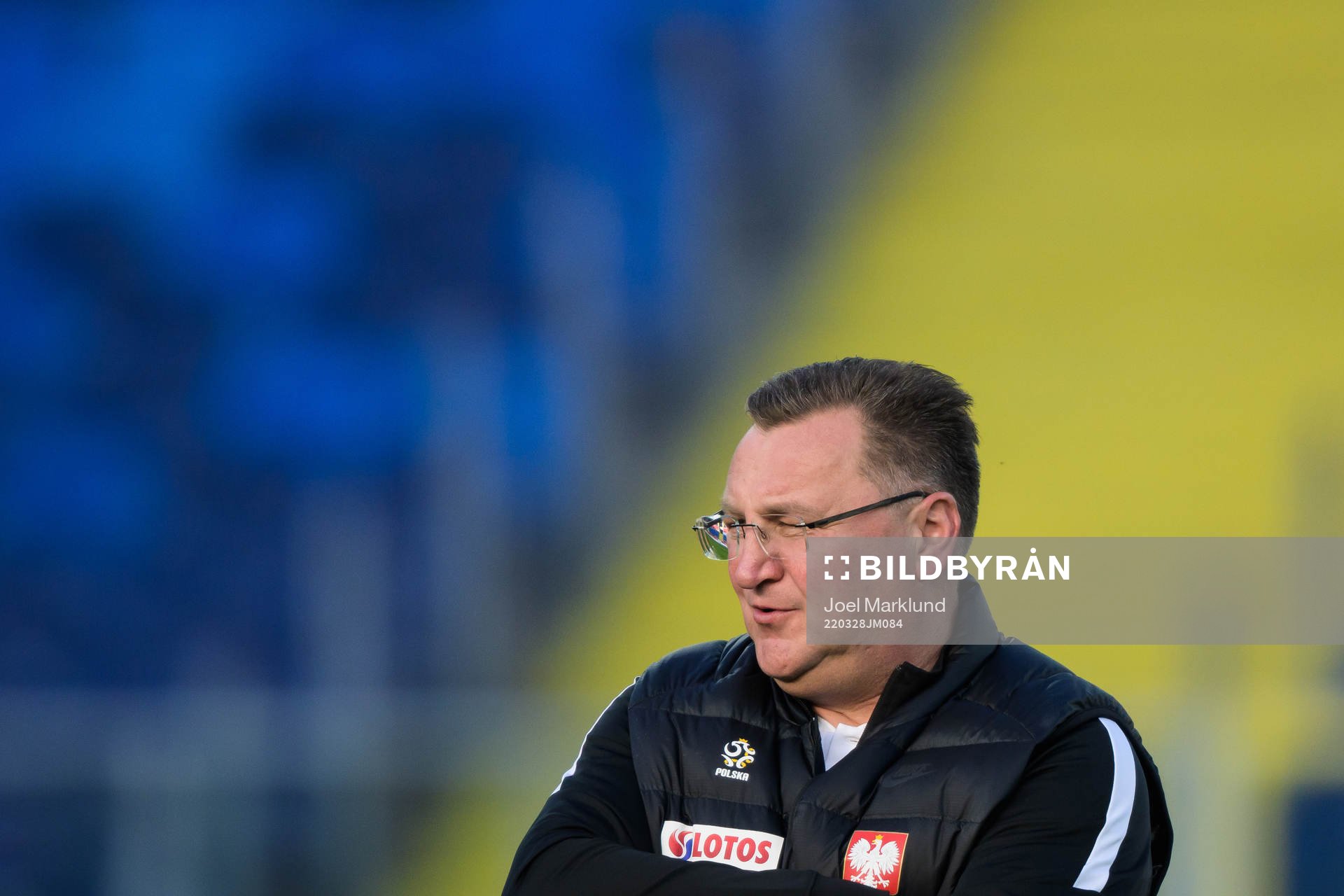 Head coach Czeslaw Michniewicz of the Polish national