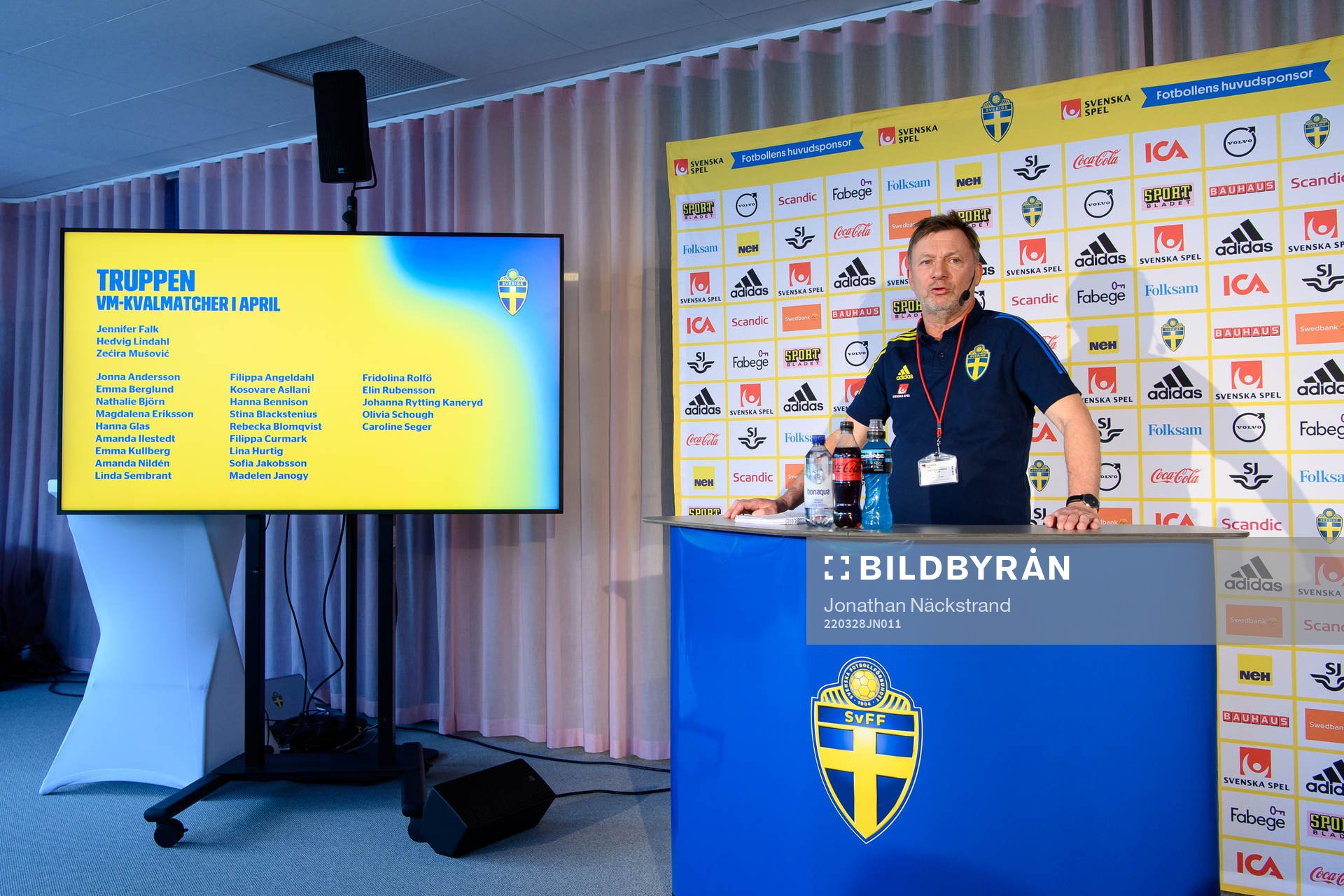 Head coach Peter Gerhardsson of the Swedish women’s