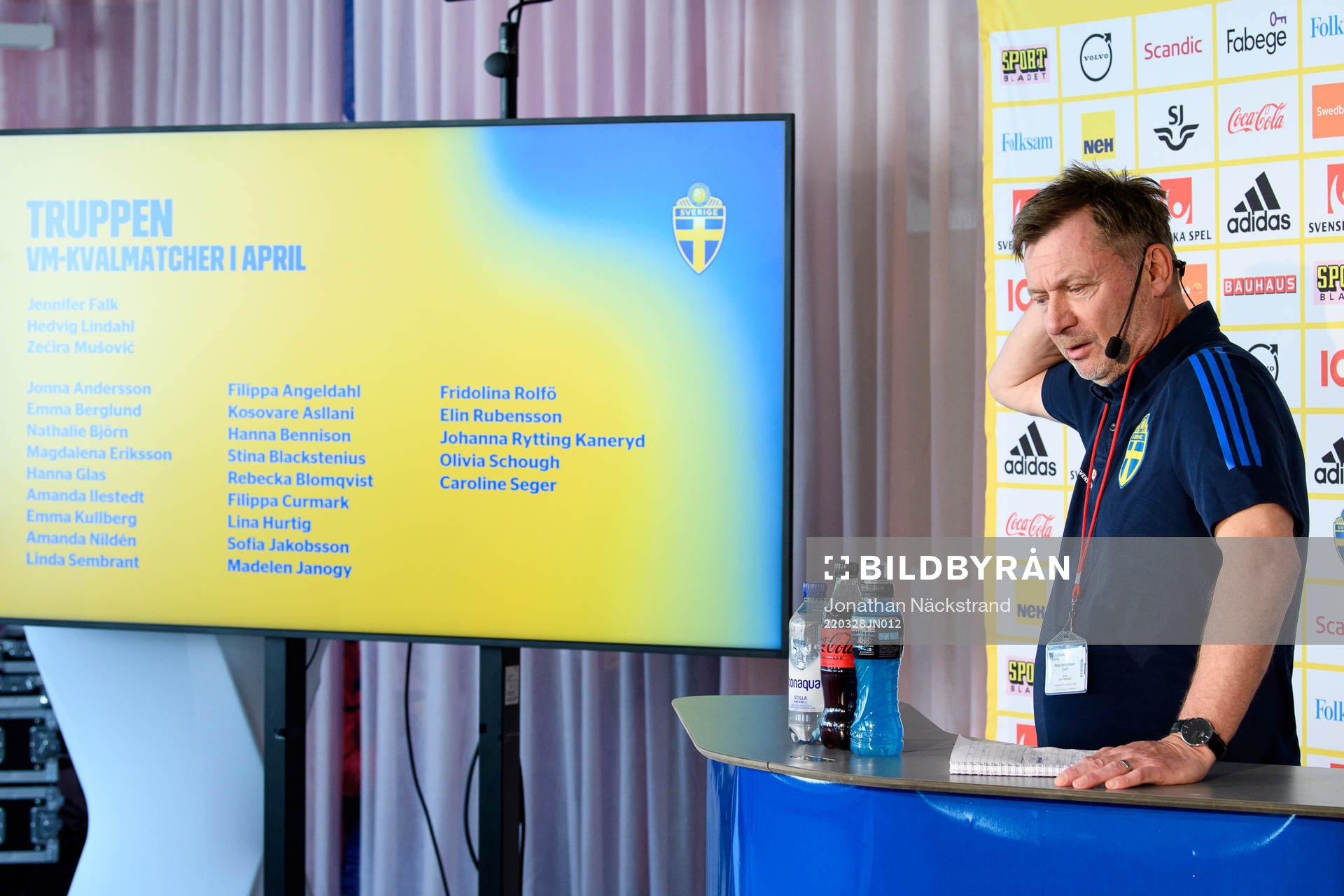 Head coach Peter Gerhardsson of the Swedish women’s