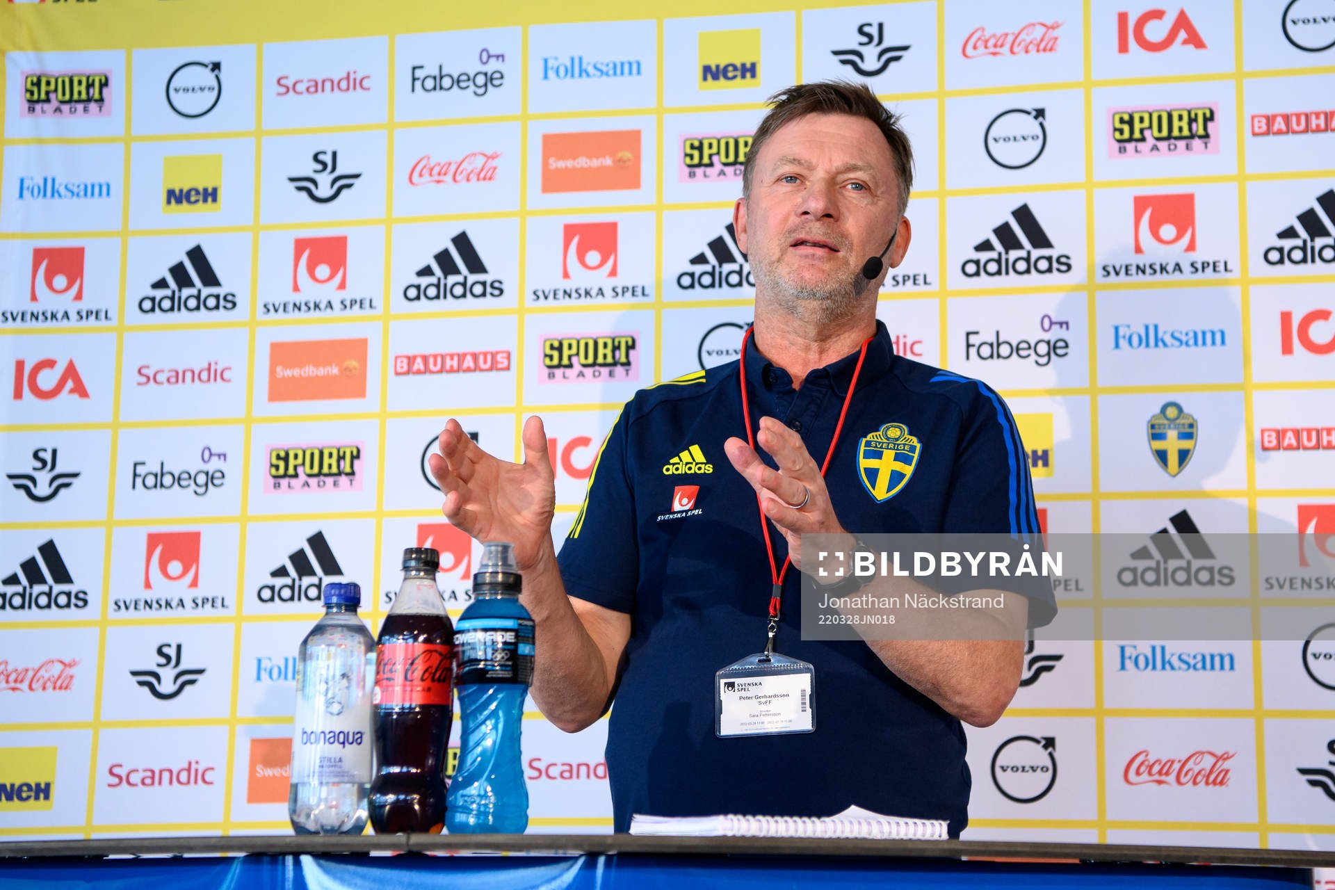 Head coach Peter Gerhardsson of the Swedish women’s