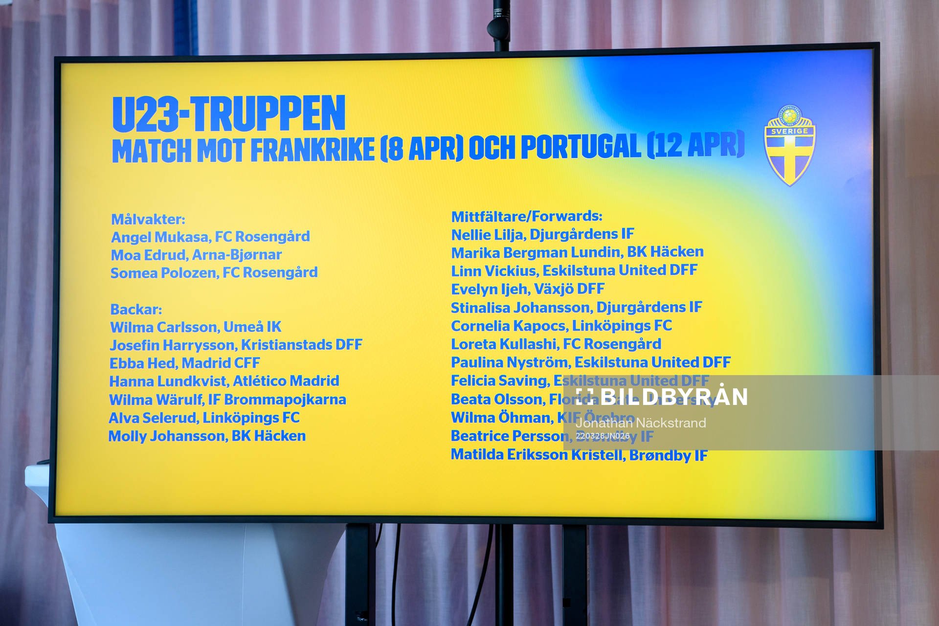 The U23 squad is presented by head coach Martin Möller of