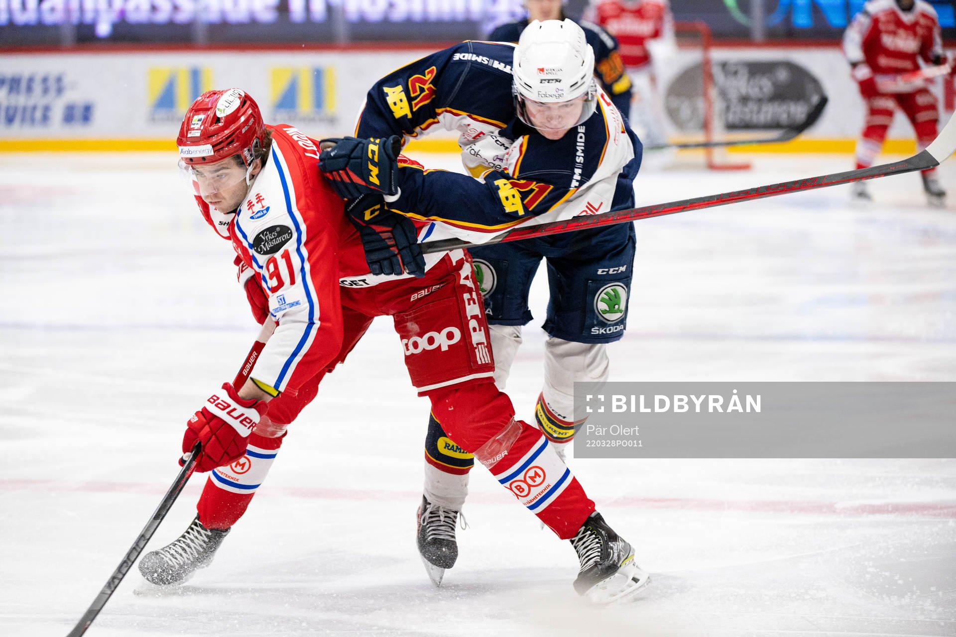 Timrås Viktor Lodin och Djurgårdens Filip Cederqvist