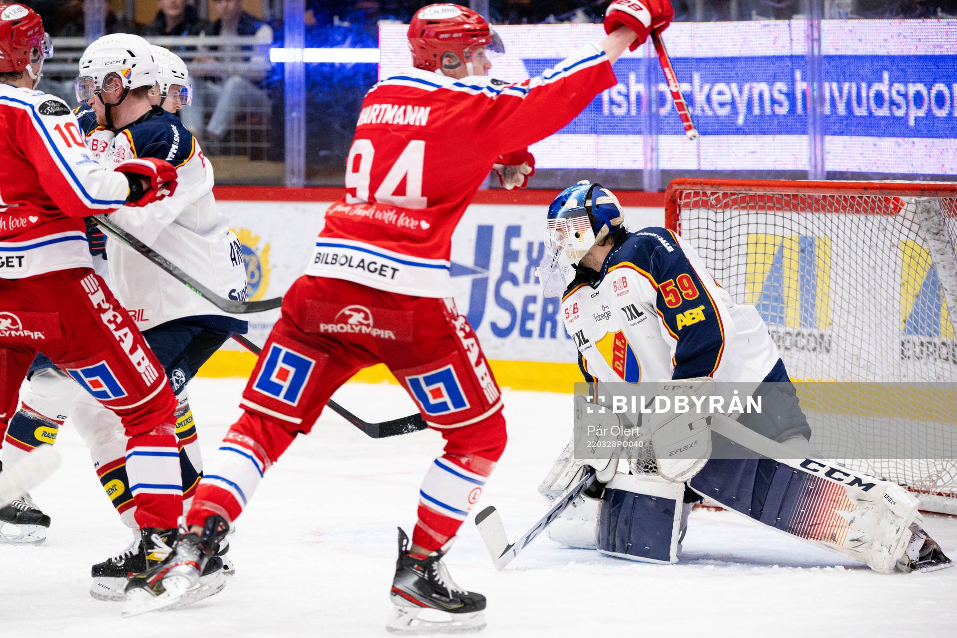 Timrås Sebastian Hartmann gör 1-2 bakom Djurgårdens