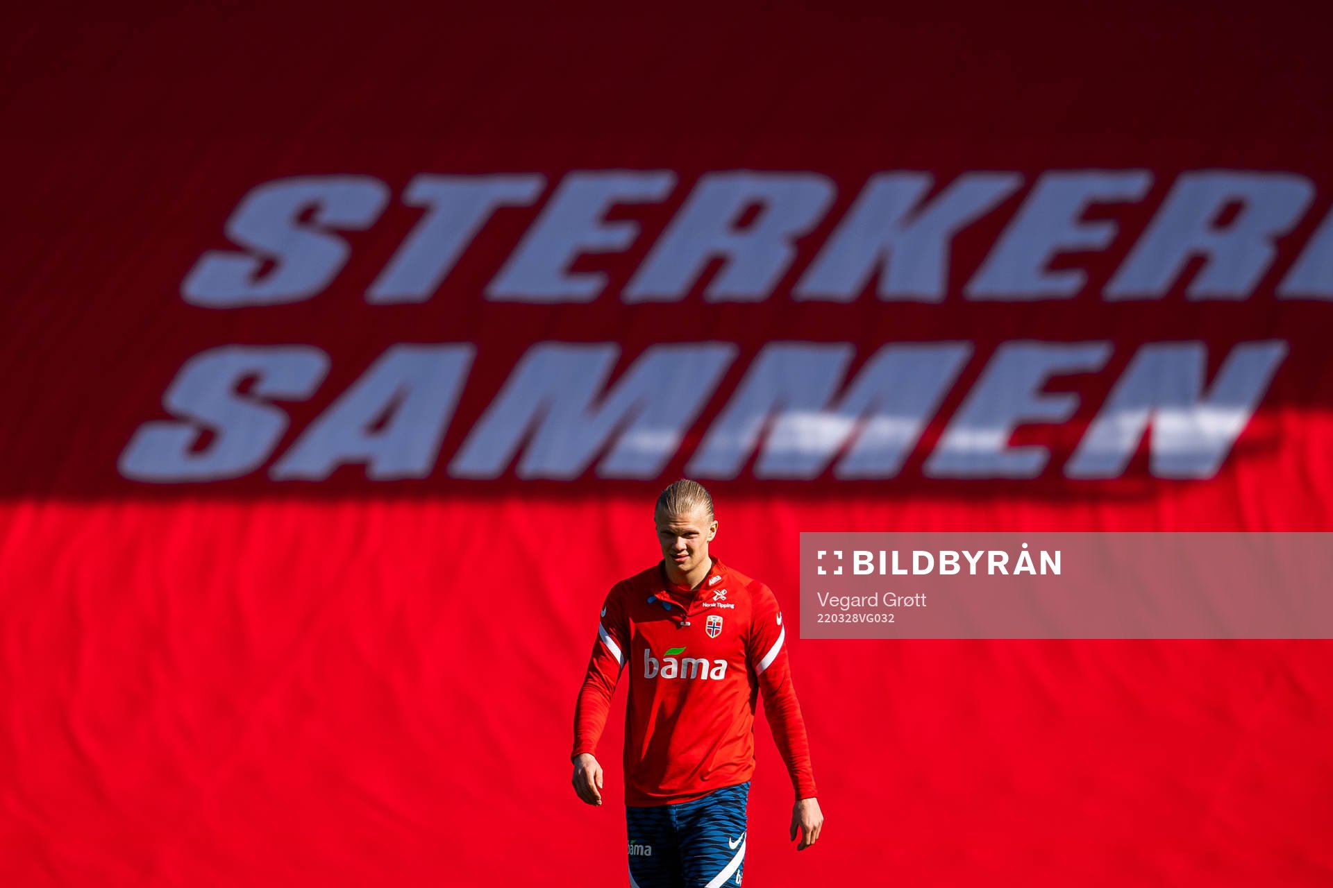 Erling Braut Haaland of the Norwegian national football team