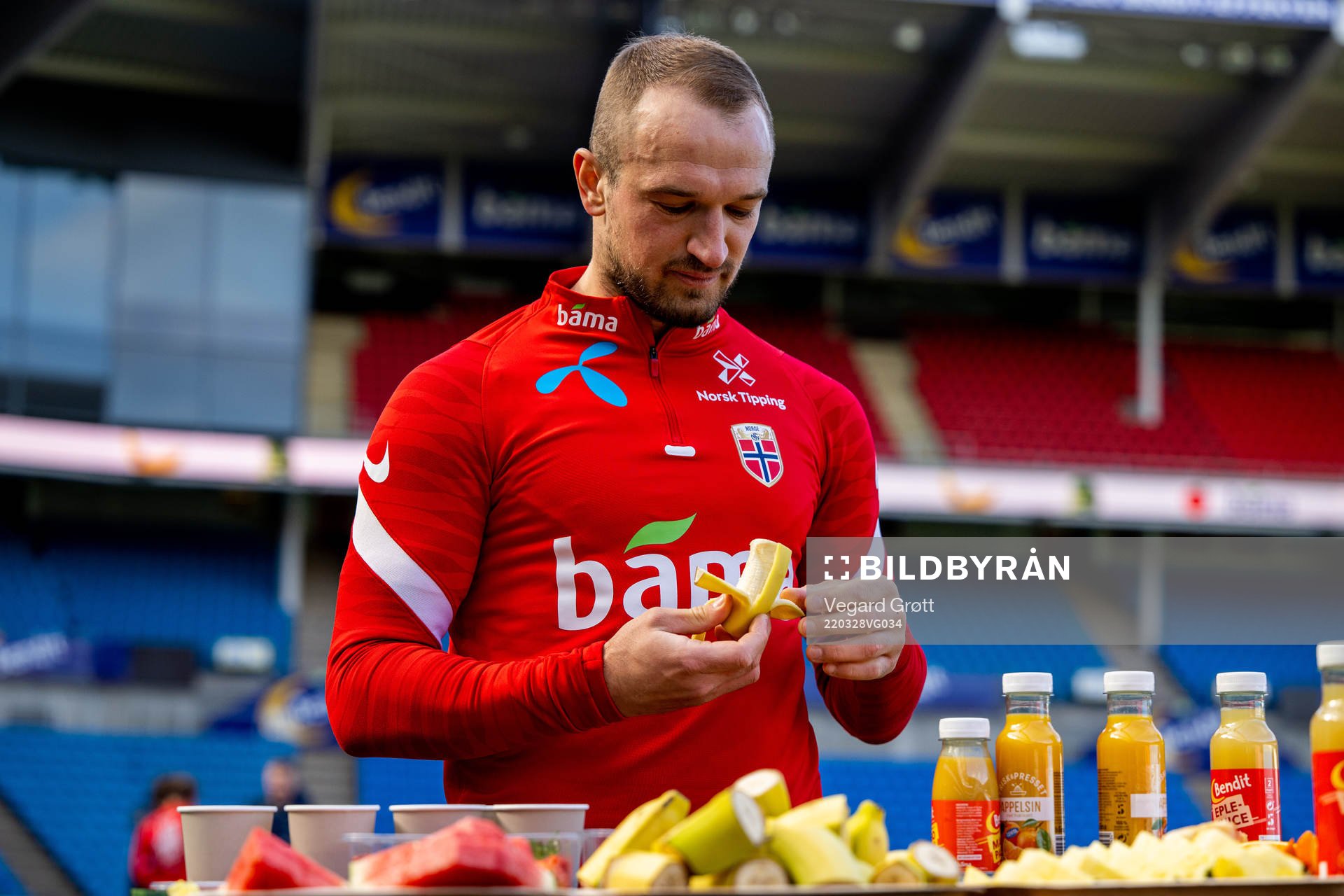 Veton Berisha of the Norwegian national football team