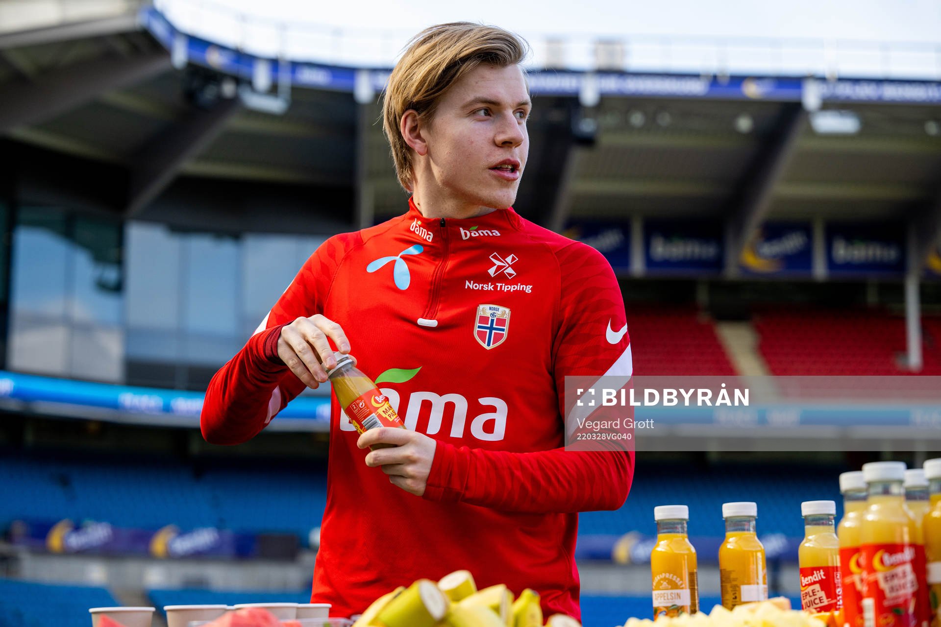 Jens Petter Hauge of the Norwegian national football team
