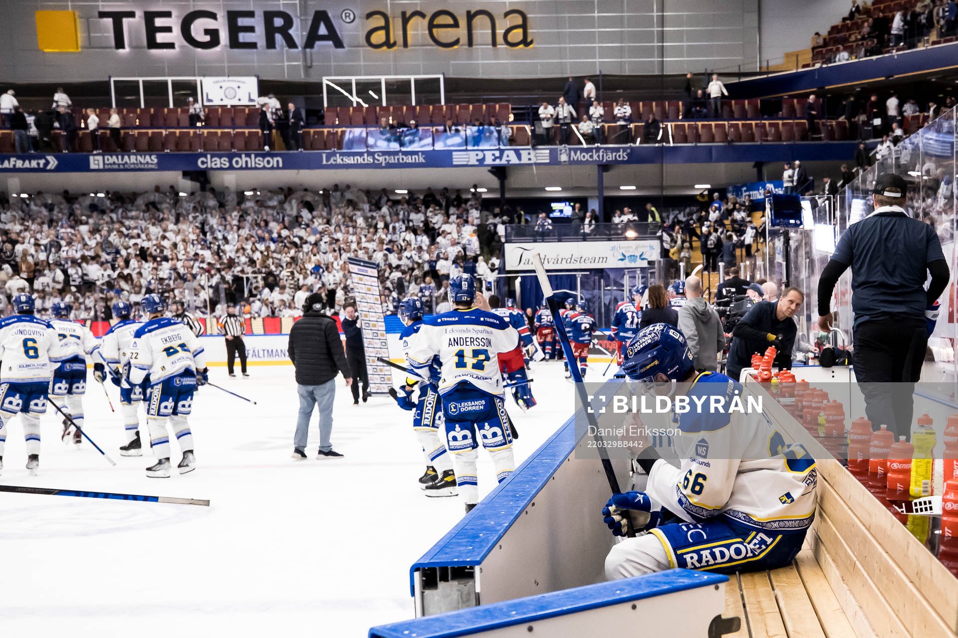 Leksands Nils Åman på bänken
