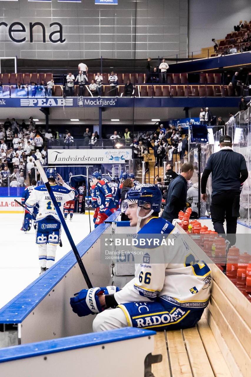 Leksands Nils Åman på bänken