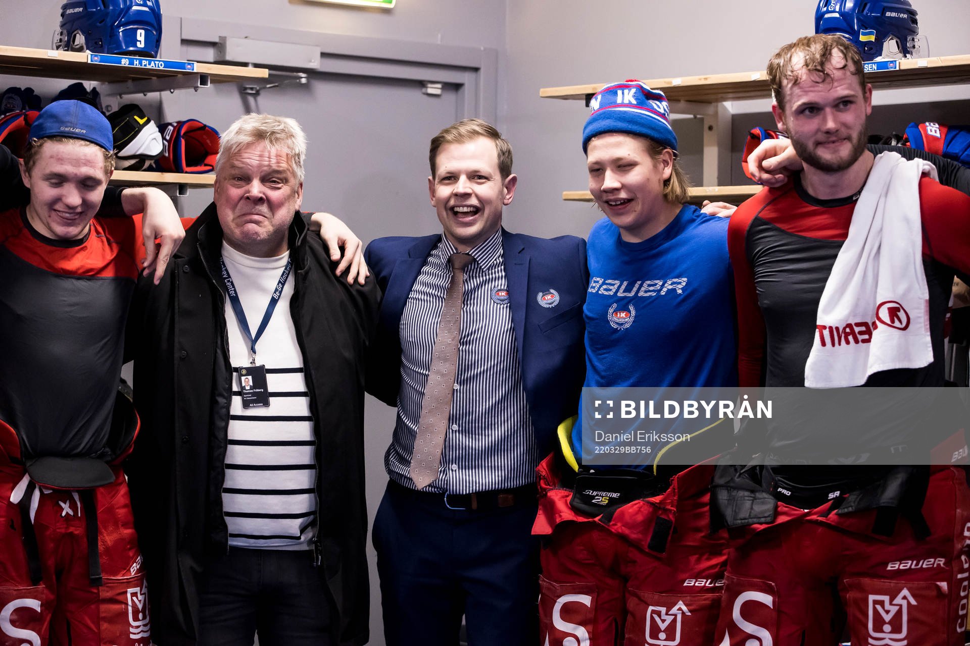Oskarshamns tränare Martin Filander och sportchef Thomas