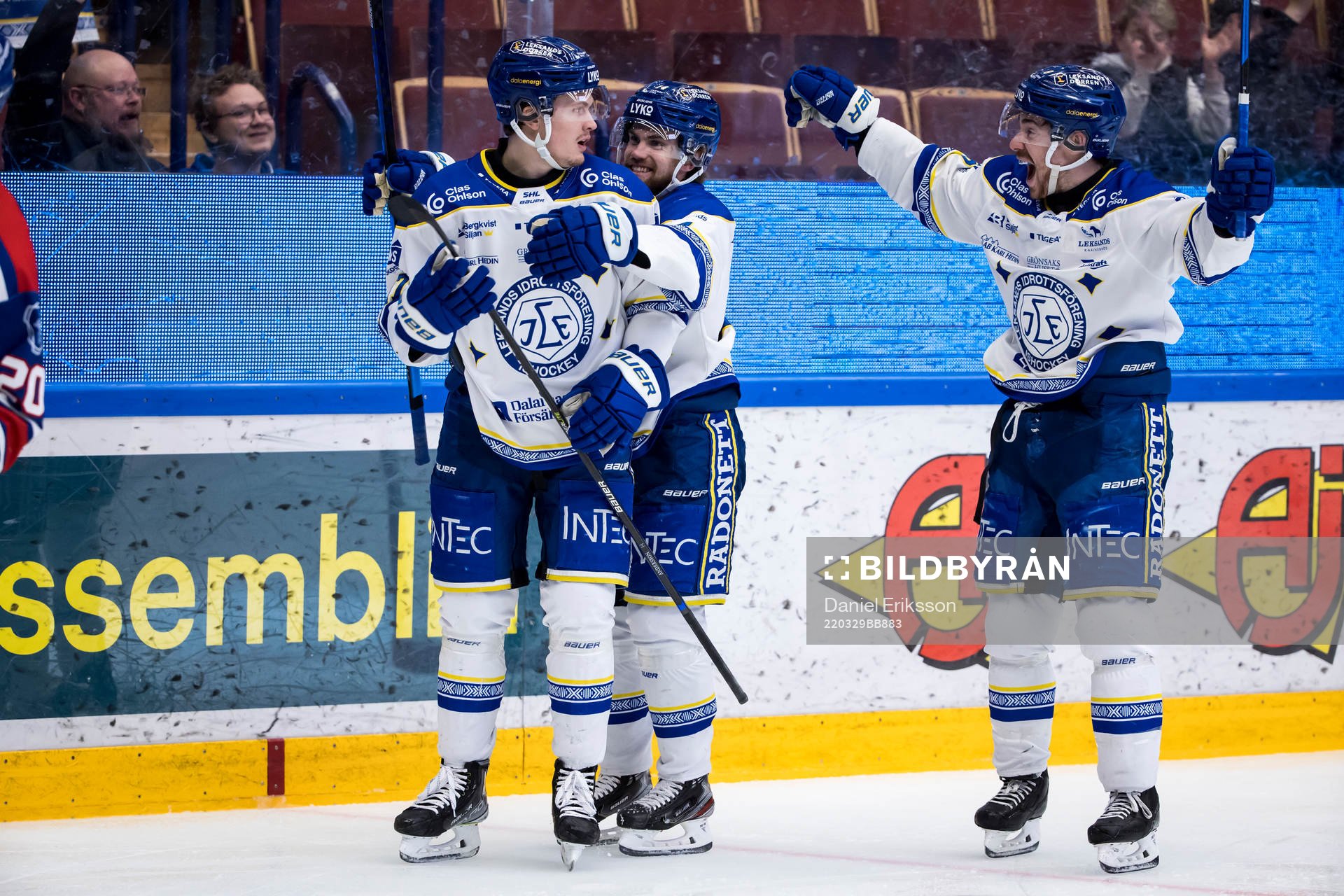 Leksands Linus Andersson jubel