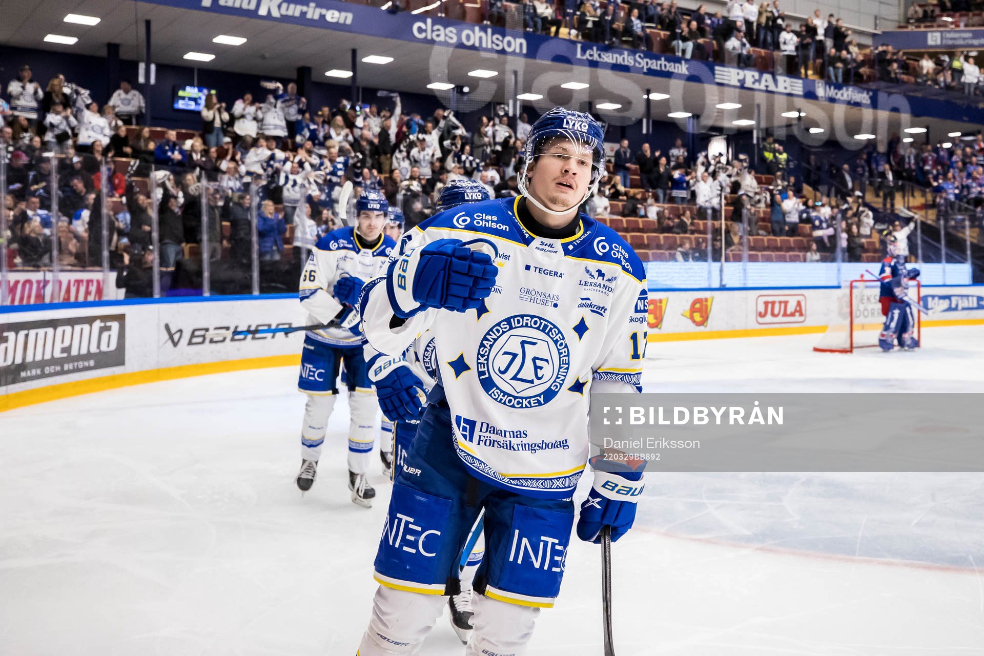 Leksands Linus Andersson jubel