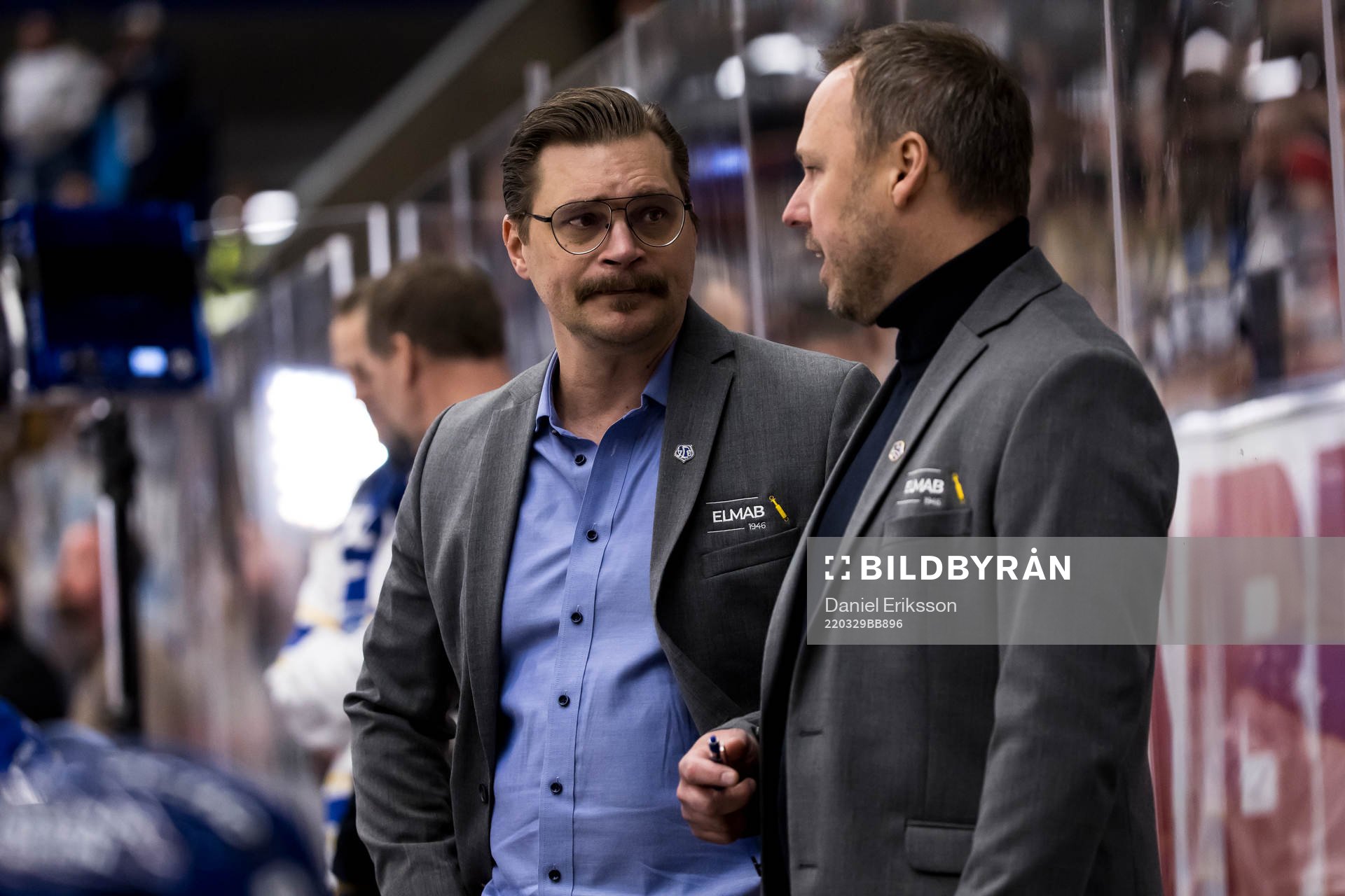 Leksands tränare Björn Hellkvist och assisterande