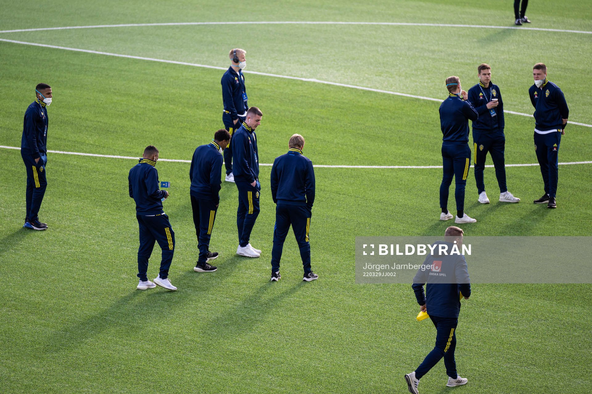Players of Sweden ahed of the UEFA European Under-21