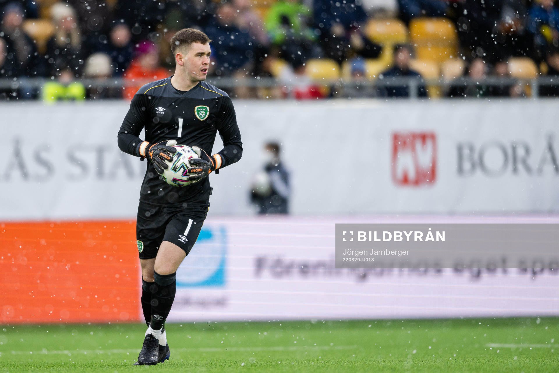 Goalkeeper Brian Maher of Ireland