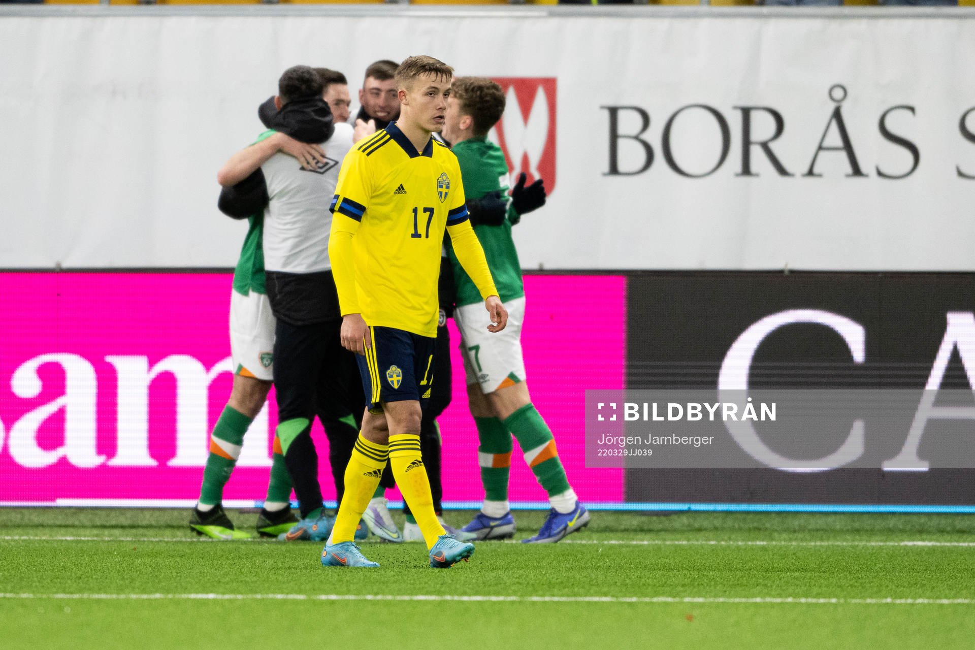 Jacob Ondrejka of Sweden looks dejected