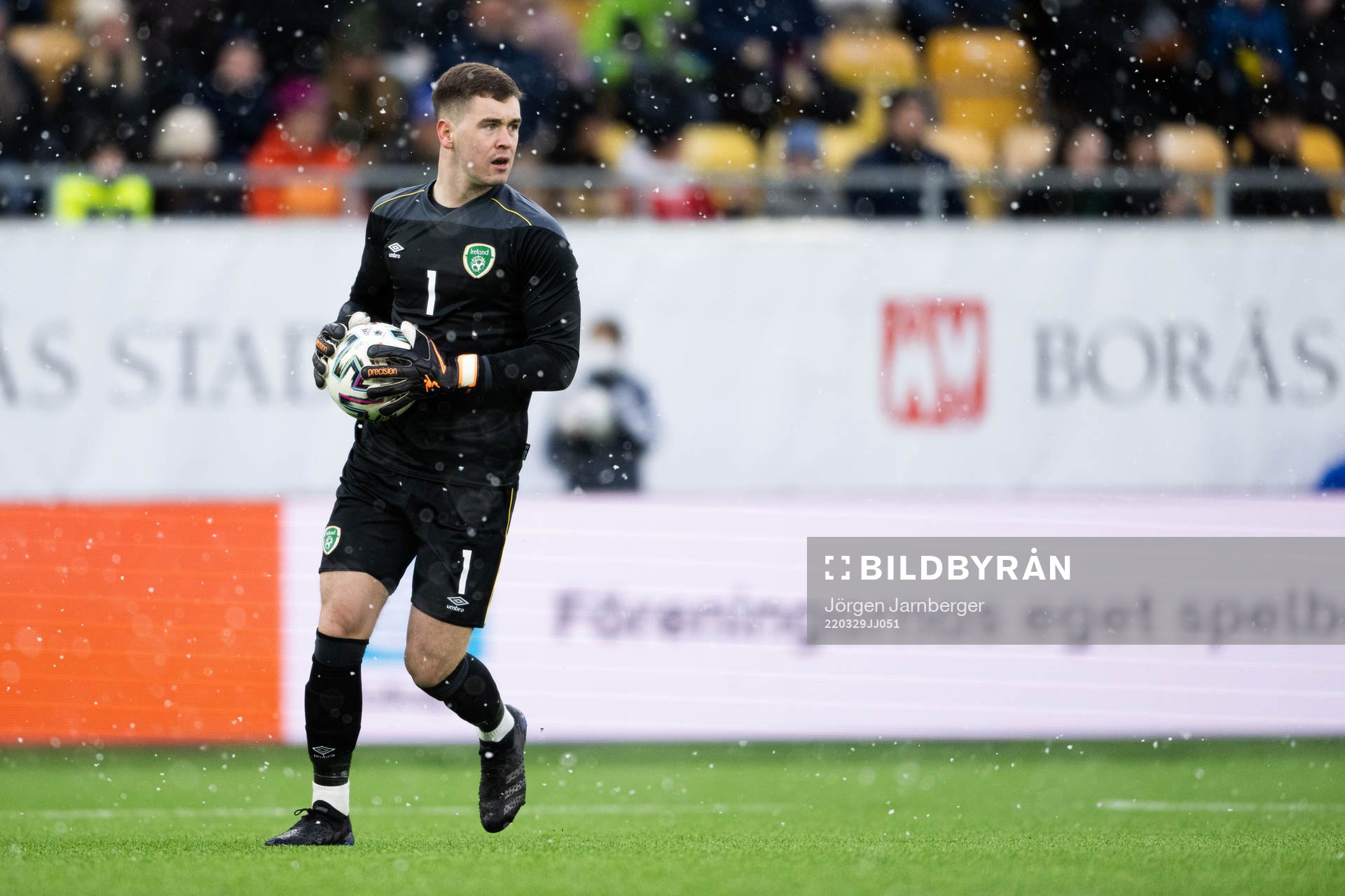 Goalkeeper Brian Maher of Ireland