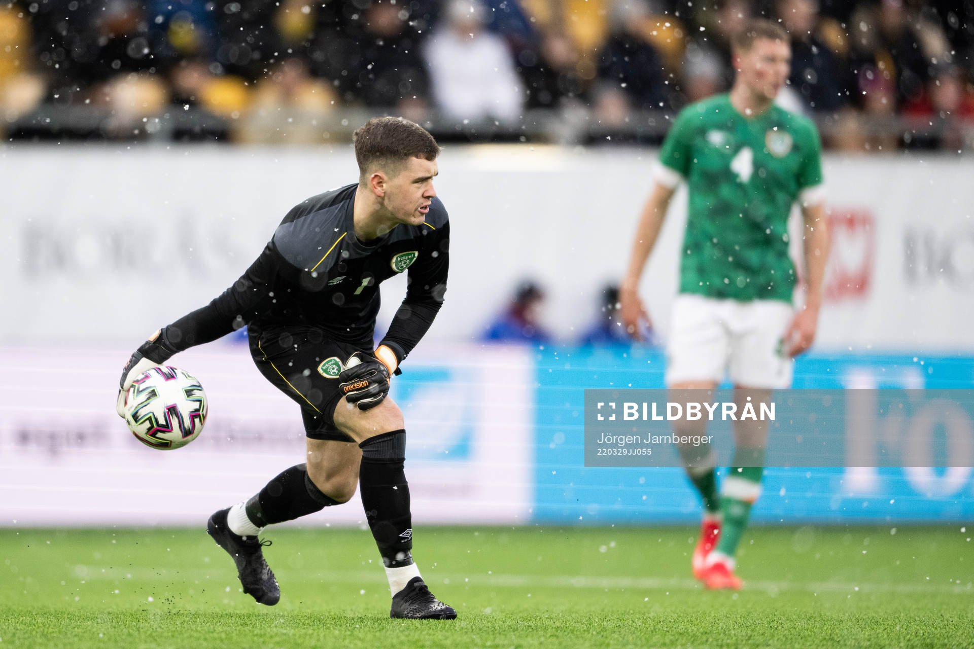 Goalkeeper Brian Maher of Ireland