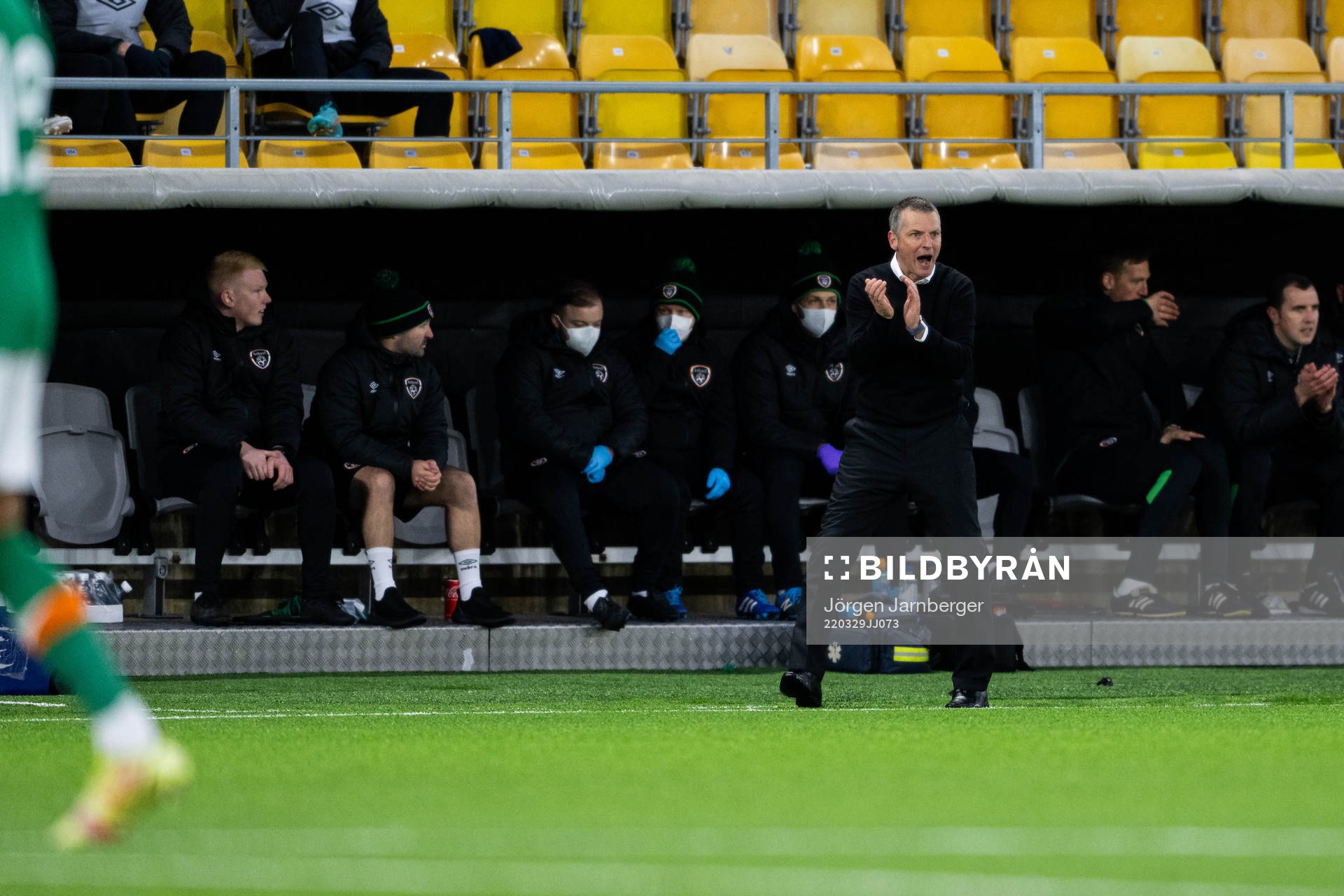 Head coach James Crawford of Ireland