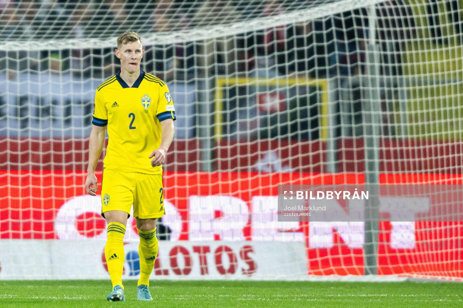 Emil Krafth of Sweden looks dejected