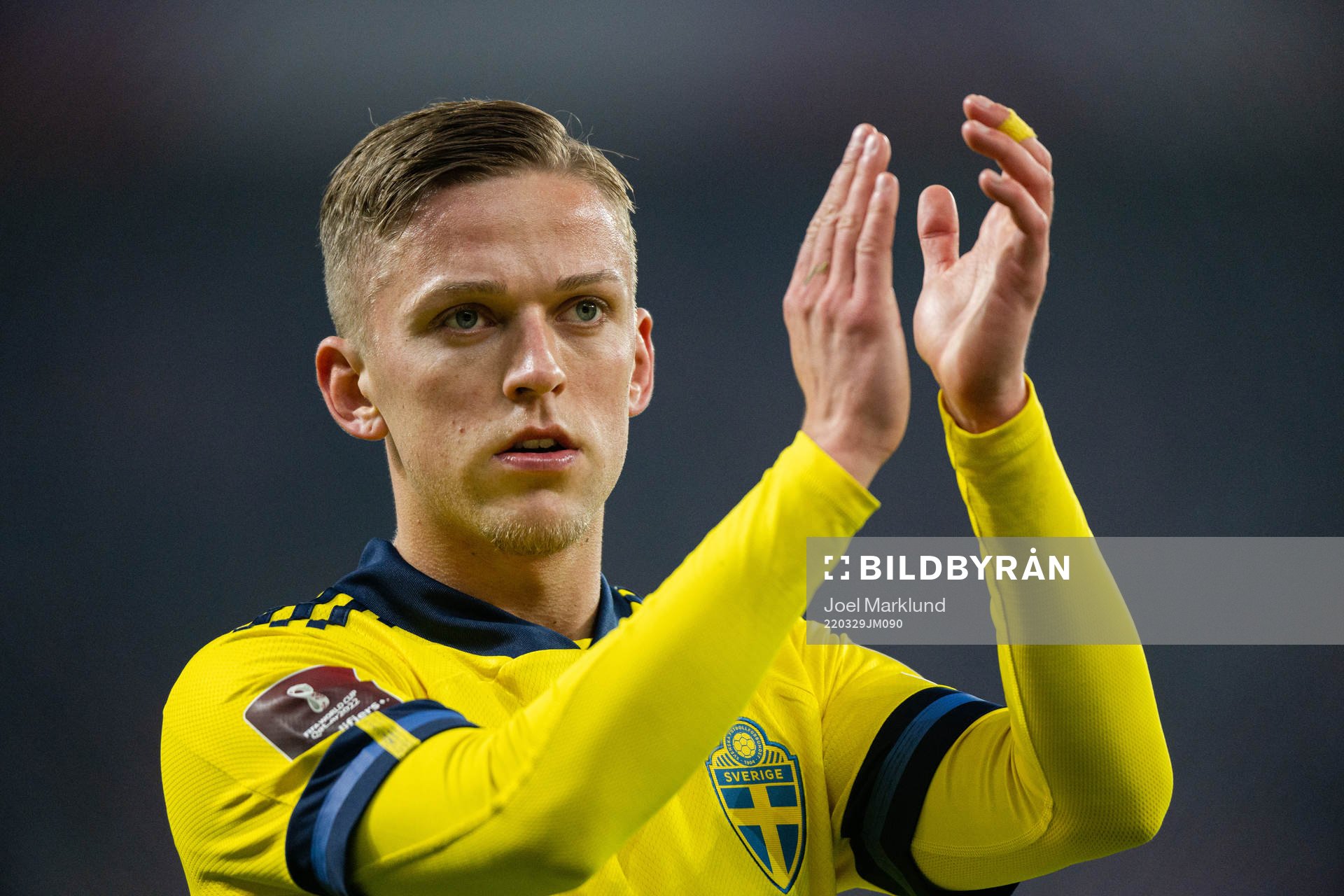 Jesper Karlsson of Sweden looks dejected