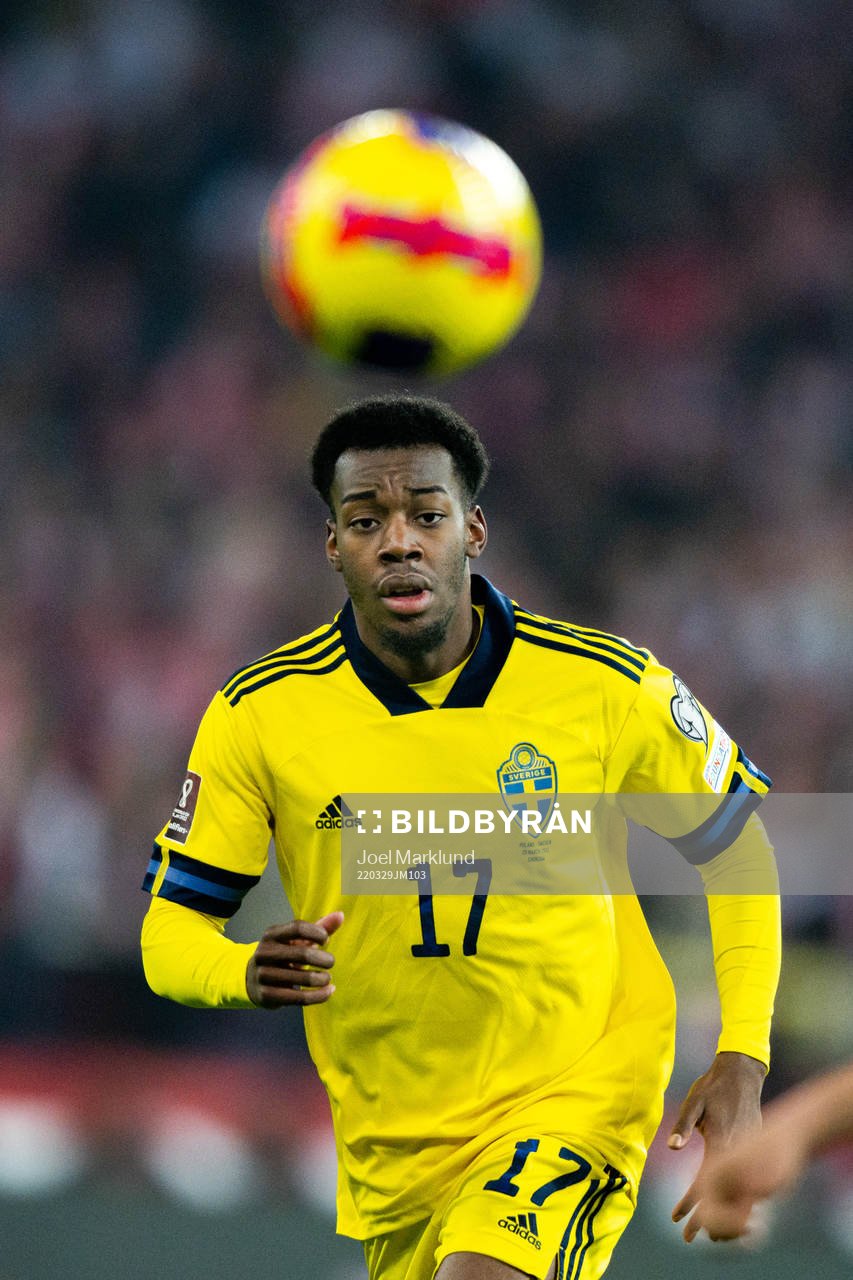 Anthony Elanga of Sweden